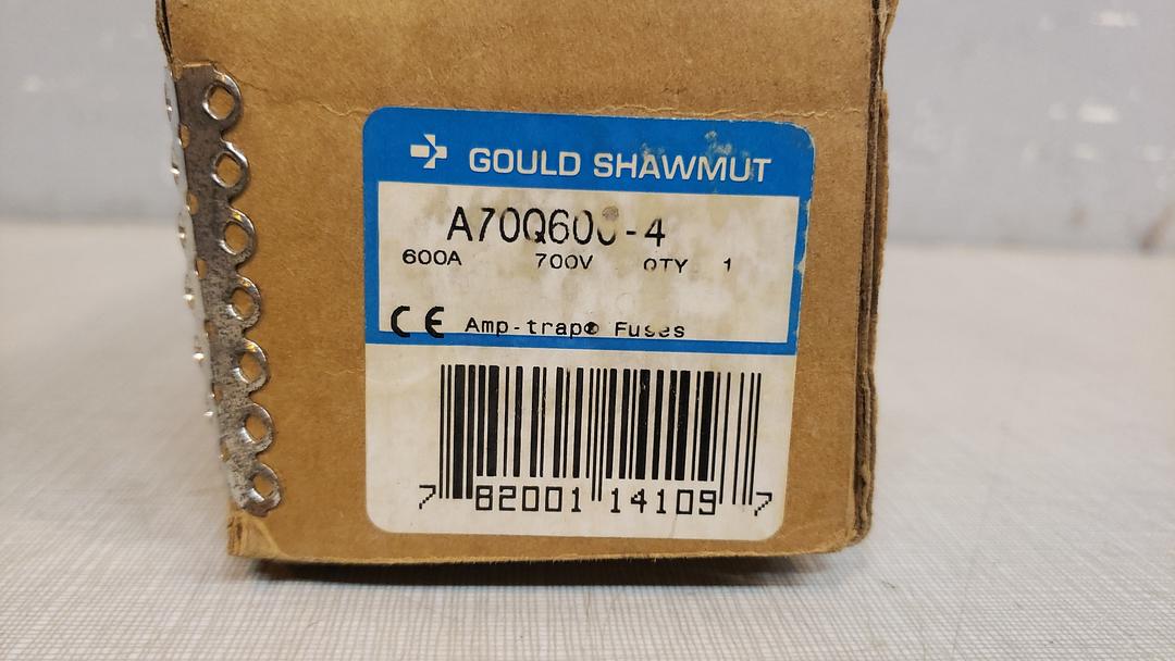 Lot of 4 Gould Shawmut Amp Trap A70Q600 NEW(S6LLST11205)