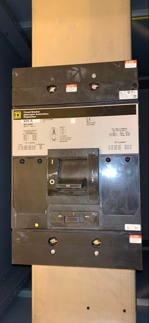 600A ASCO ATS 480V w/ 600A Service Entry Breaker(S6LLST1748)