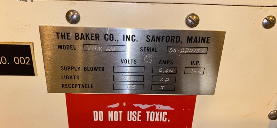 Baker SterilGARD Fumehood(S6LLST3691)