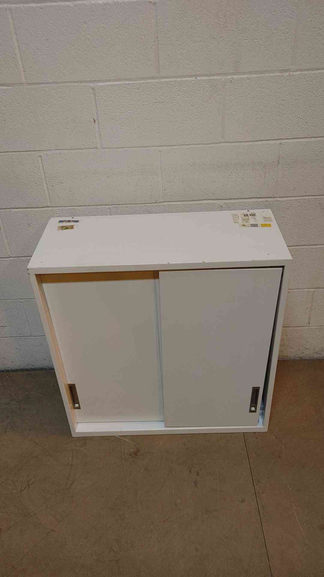 recessed 433 overhead 30" w 2 metalic doors(100267)