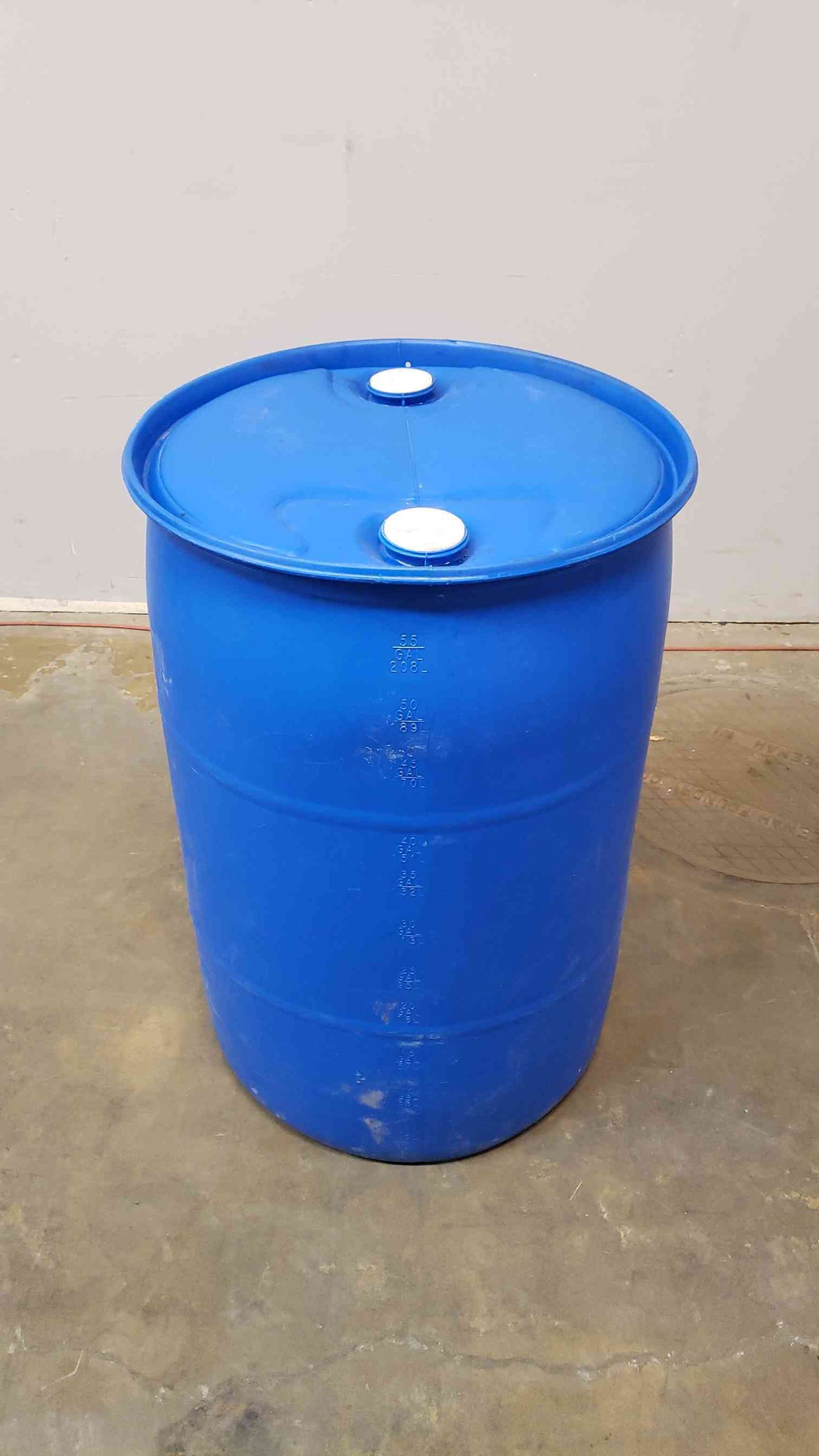 *Pickup Only* Blue Plastic 55 Gal Container(100589)