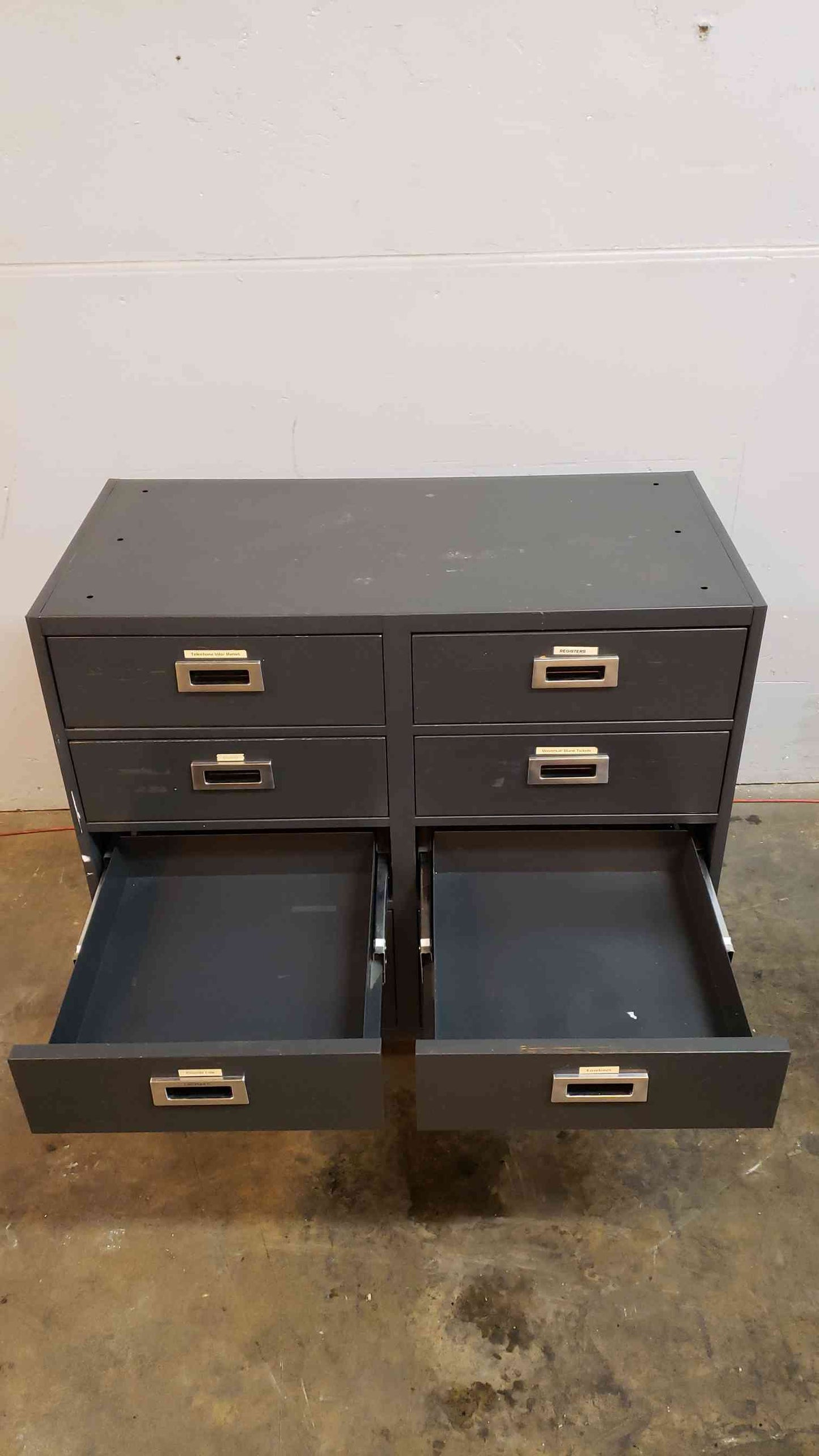Black Recessed 40" Casework W/ 8 Drawers(100793)