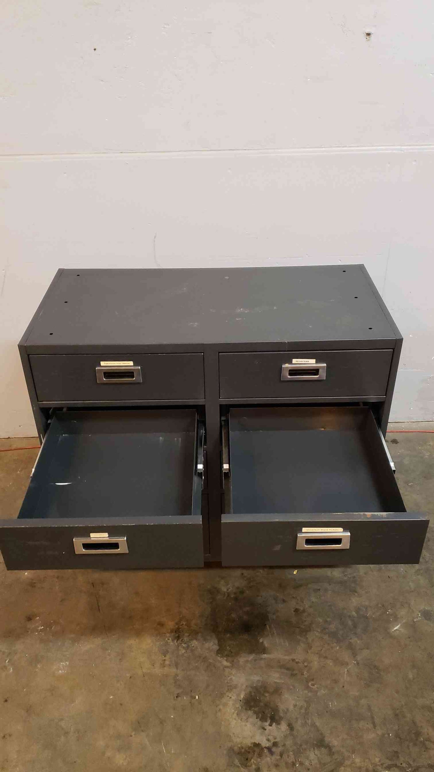 Black Recessed 40" Casework W/ 8 Drawers(100793)