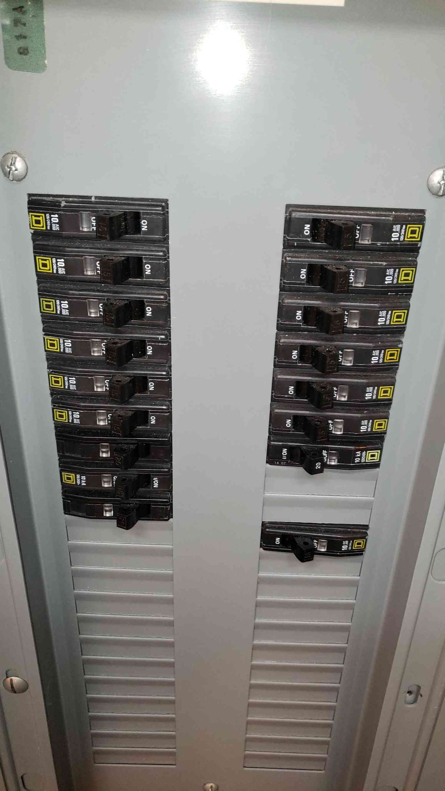 225A NQOD Square D MHC35F Breaker Panel Board 120/208/240V(100298)