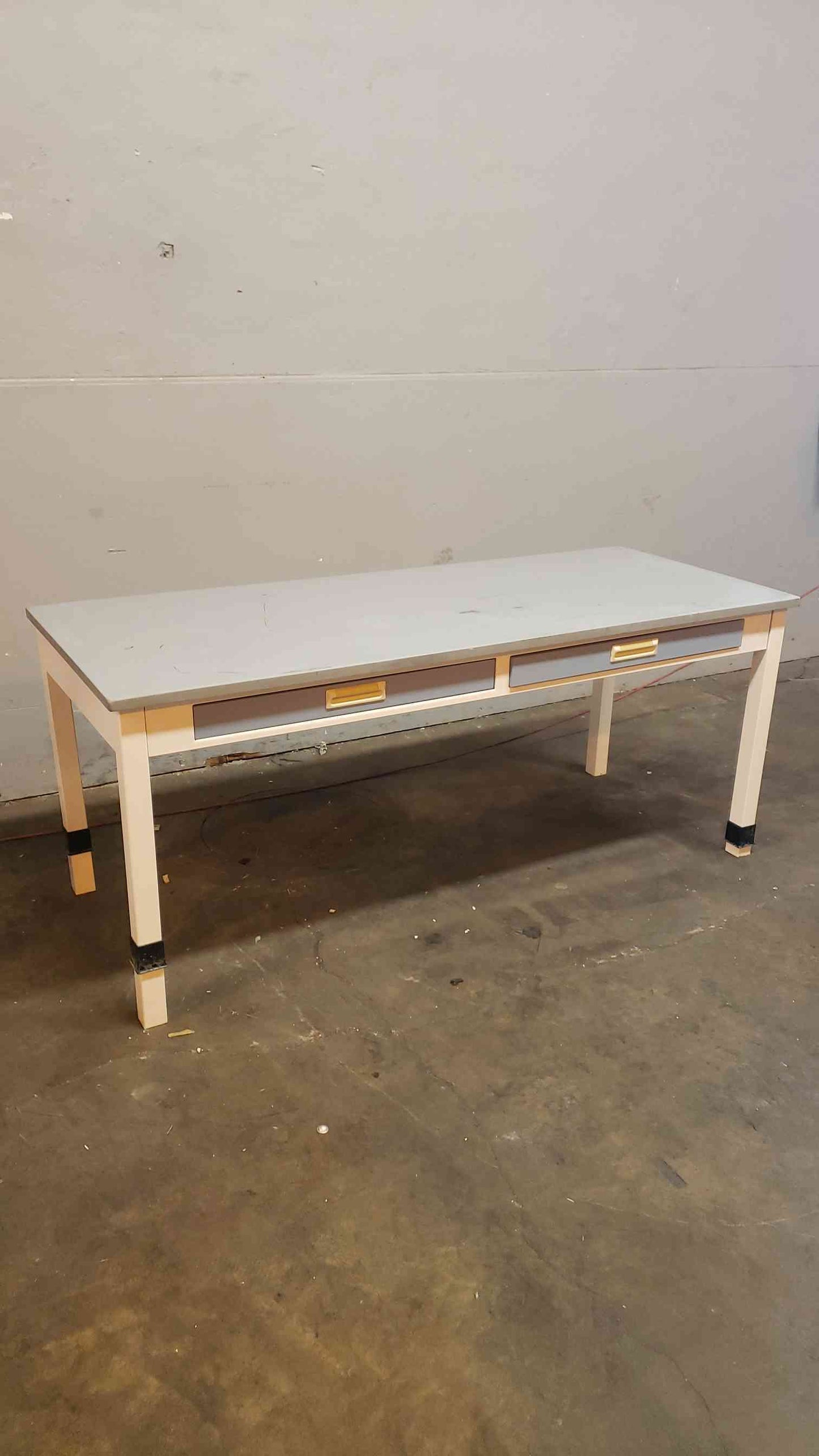 Fisher Hamilton 6' Table W/ 2 Drawers Chem Resistant Top(2421AA)