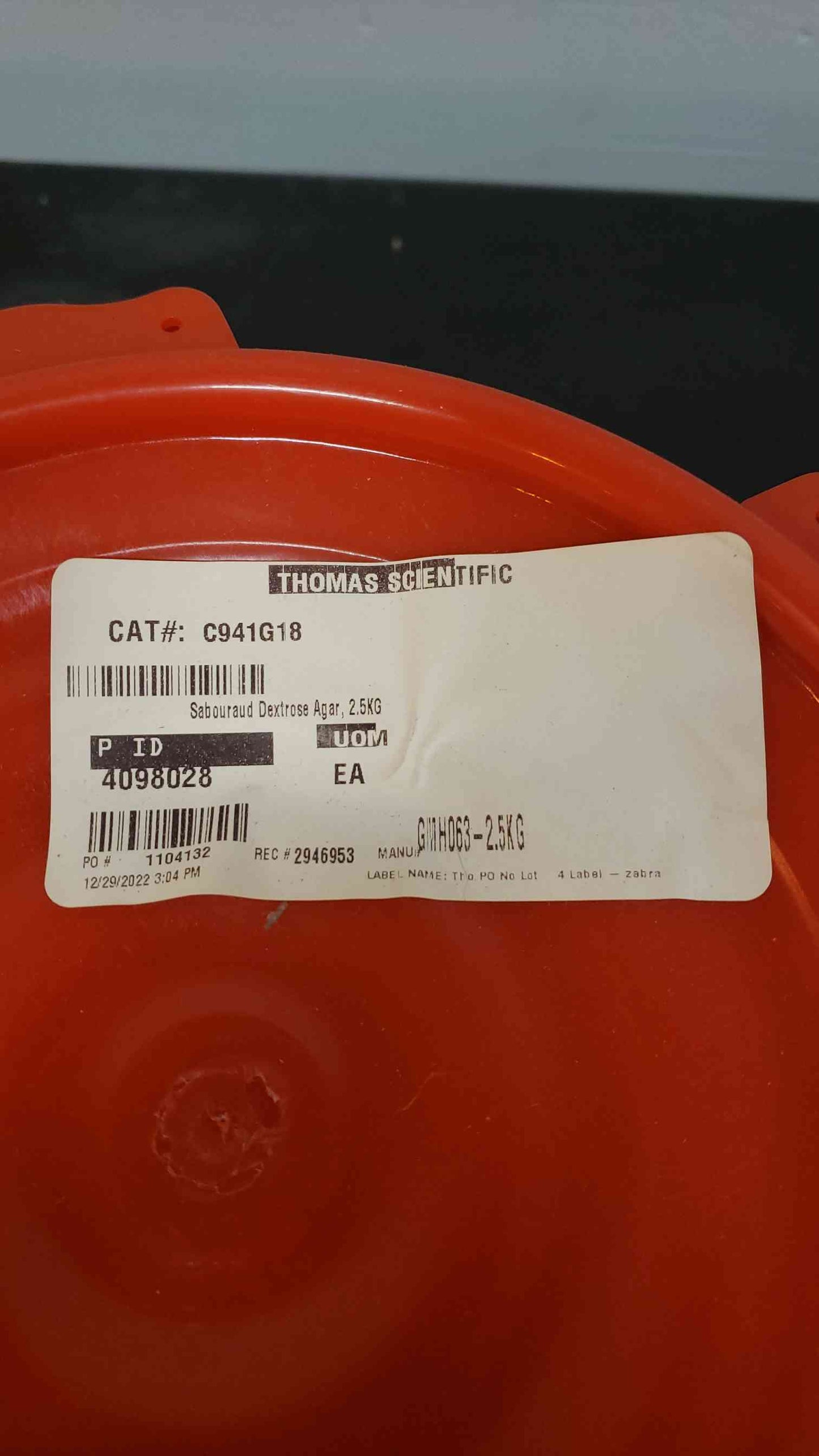 HIMEDIA Sabouraud Dextrose Agar Granulated GMH063-2.5KG