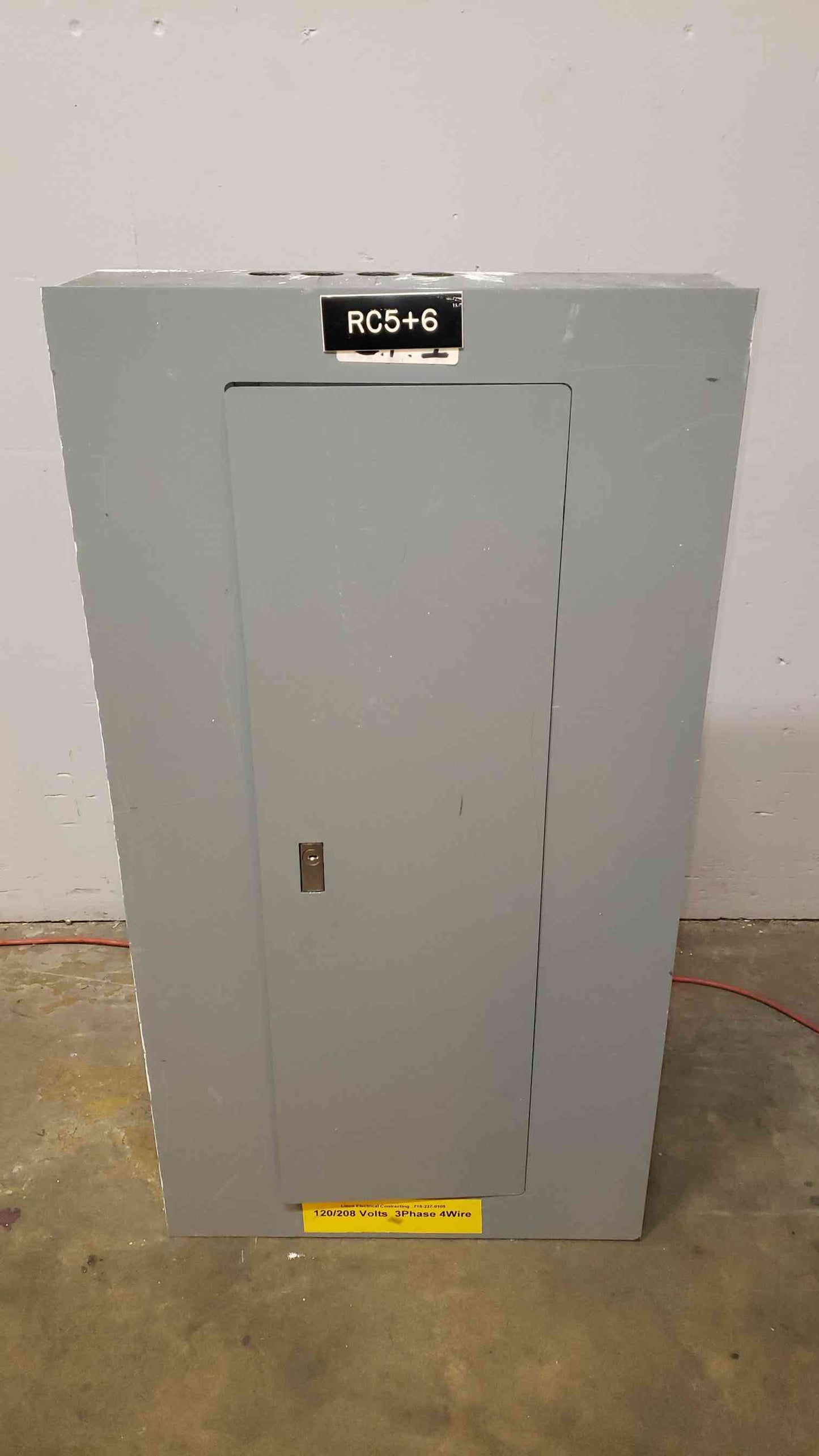 100A E2 NQOD Square D Panel Board 120/208v MHC38S LOADED(100290)