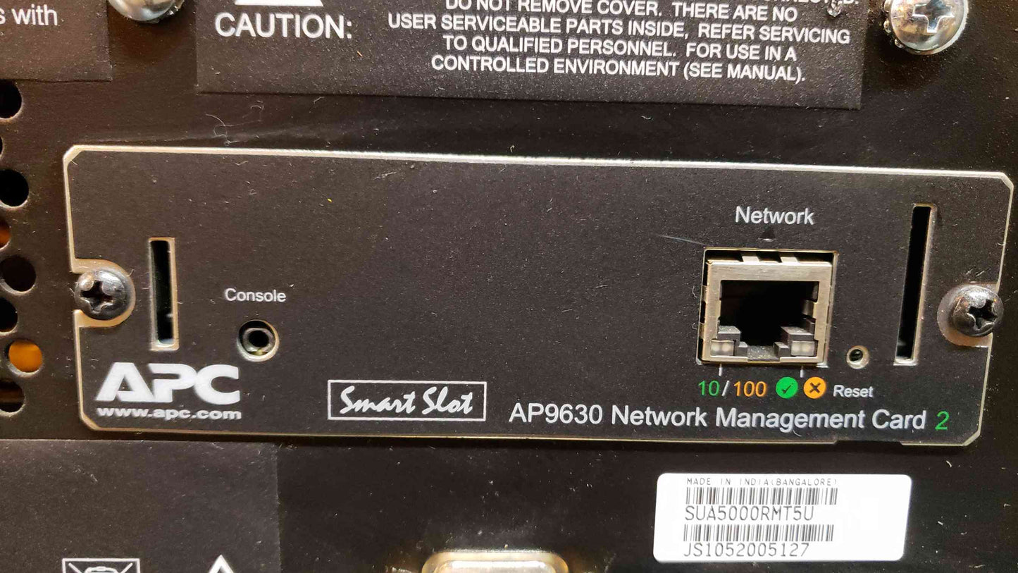 AS-IS APC UNINTERRUPTIBLE POWER SUPPLY SUA5000RMT5U (SKU: 1460AA)(1460AA)