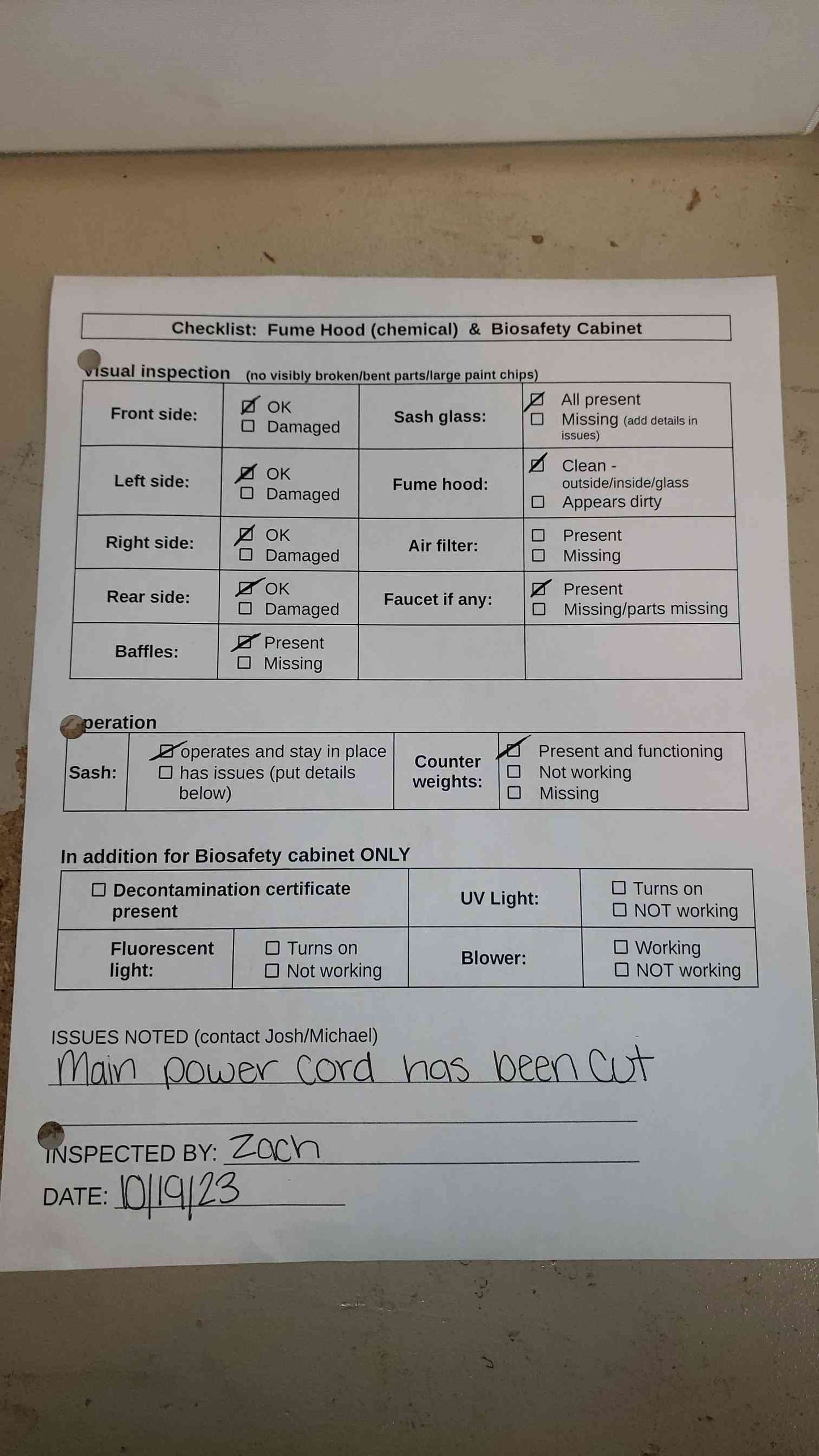 Fisher Hamilton 4' SafeAire Fume Hood (SKU: 5366AA)(5366AA)