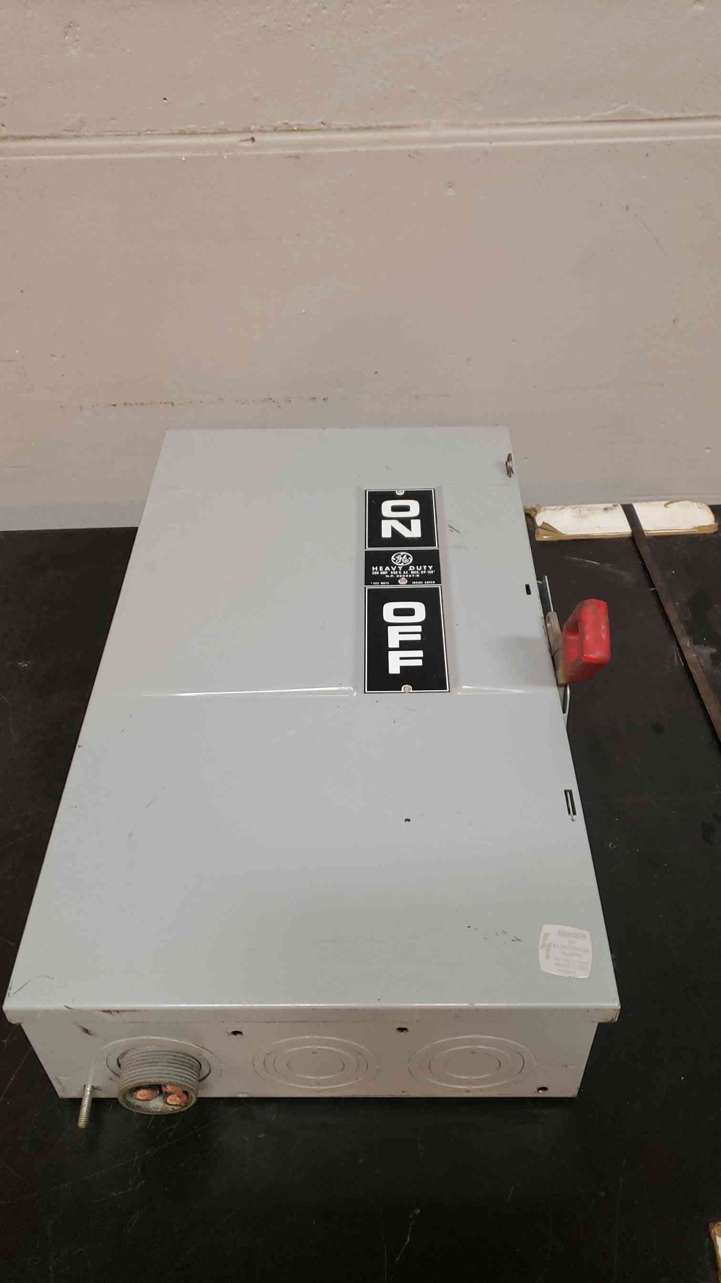 200A General Electric Heavy Duty Safety Switch TH3364 F (SKU: 1434AA)(1434AA)