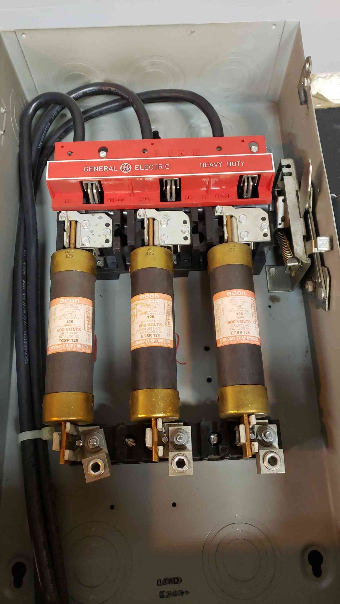 200A General Electric Heavy Duty Safety Switch TH3364 F (SKU: 1434AA)(1434AA)