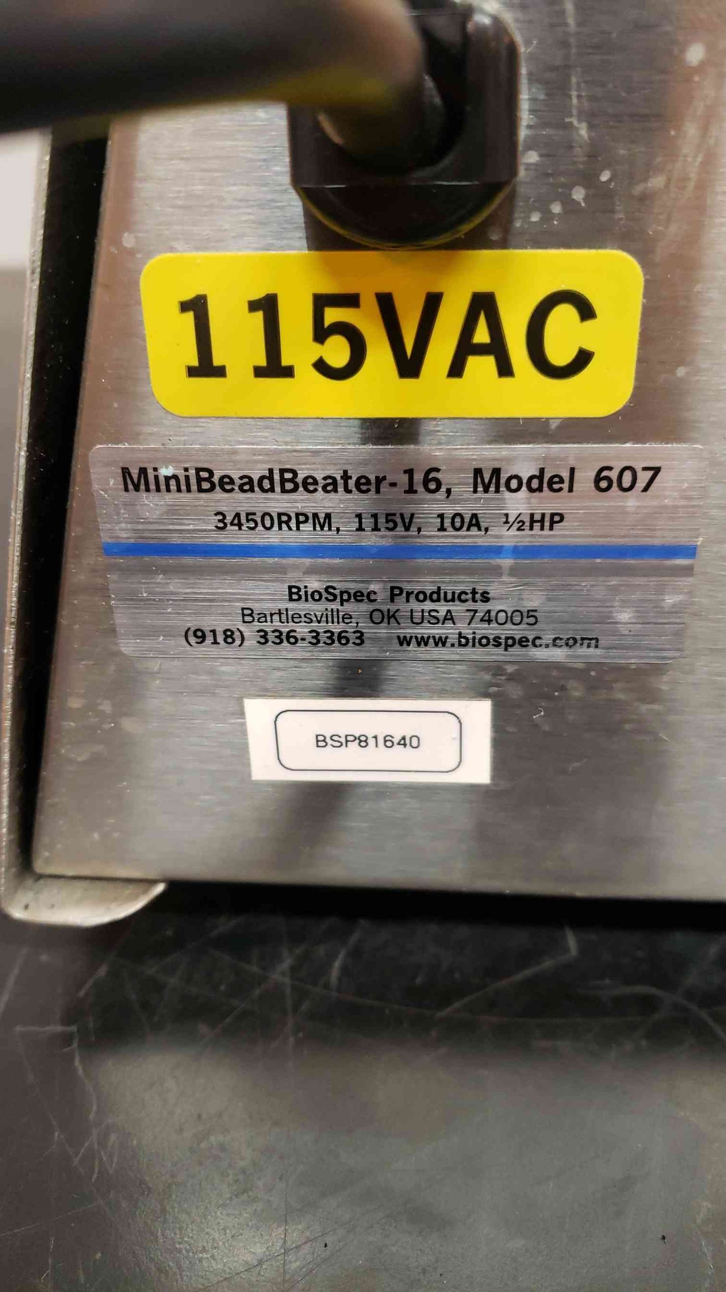 BIOSPEC MiniBeadBeater-16 607 Mini BeadBeater 24 Disruptor