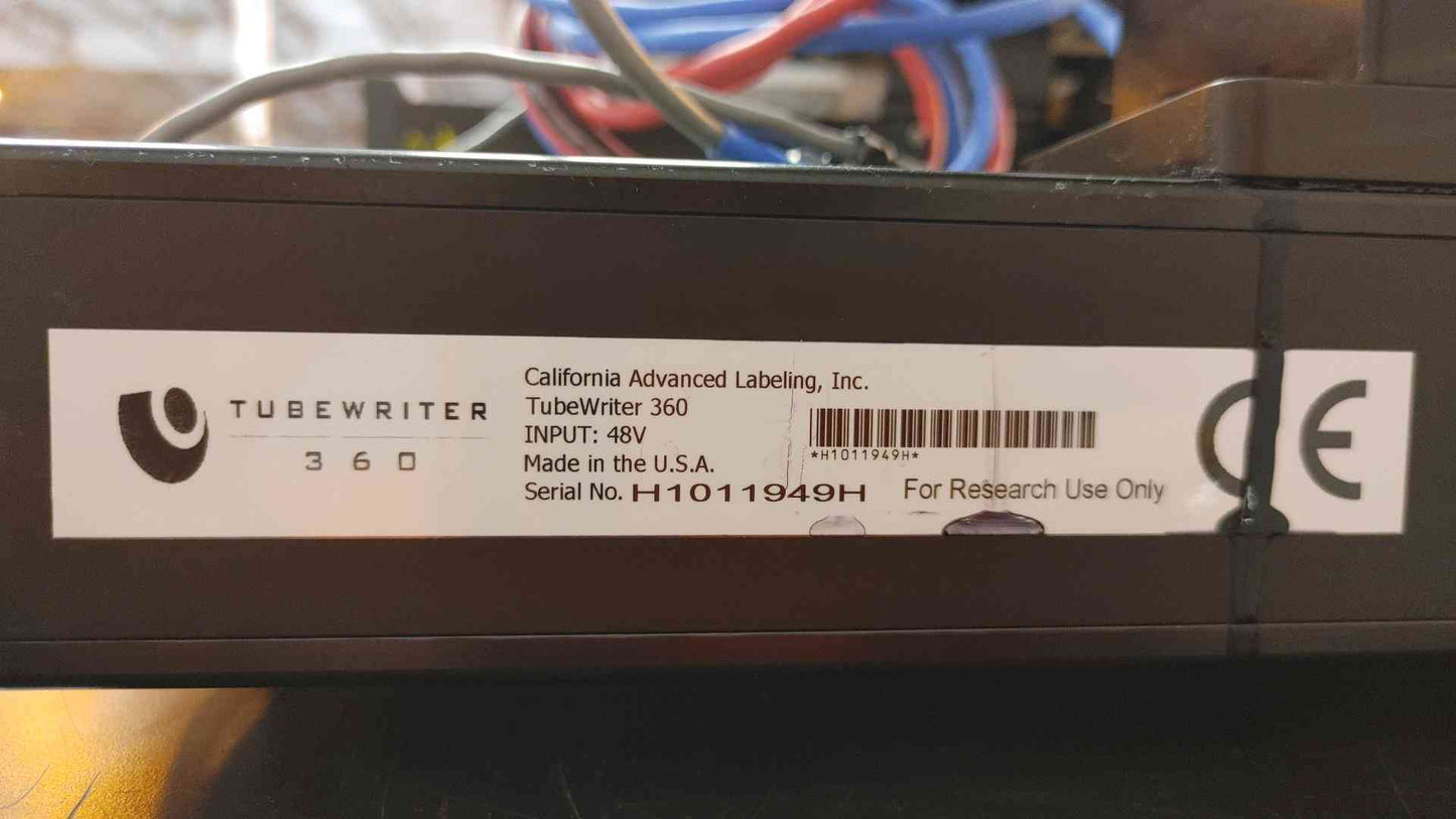 California Advanced Tubewriter 360 print station