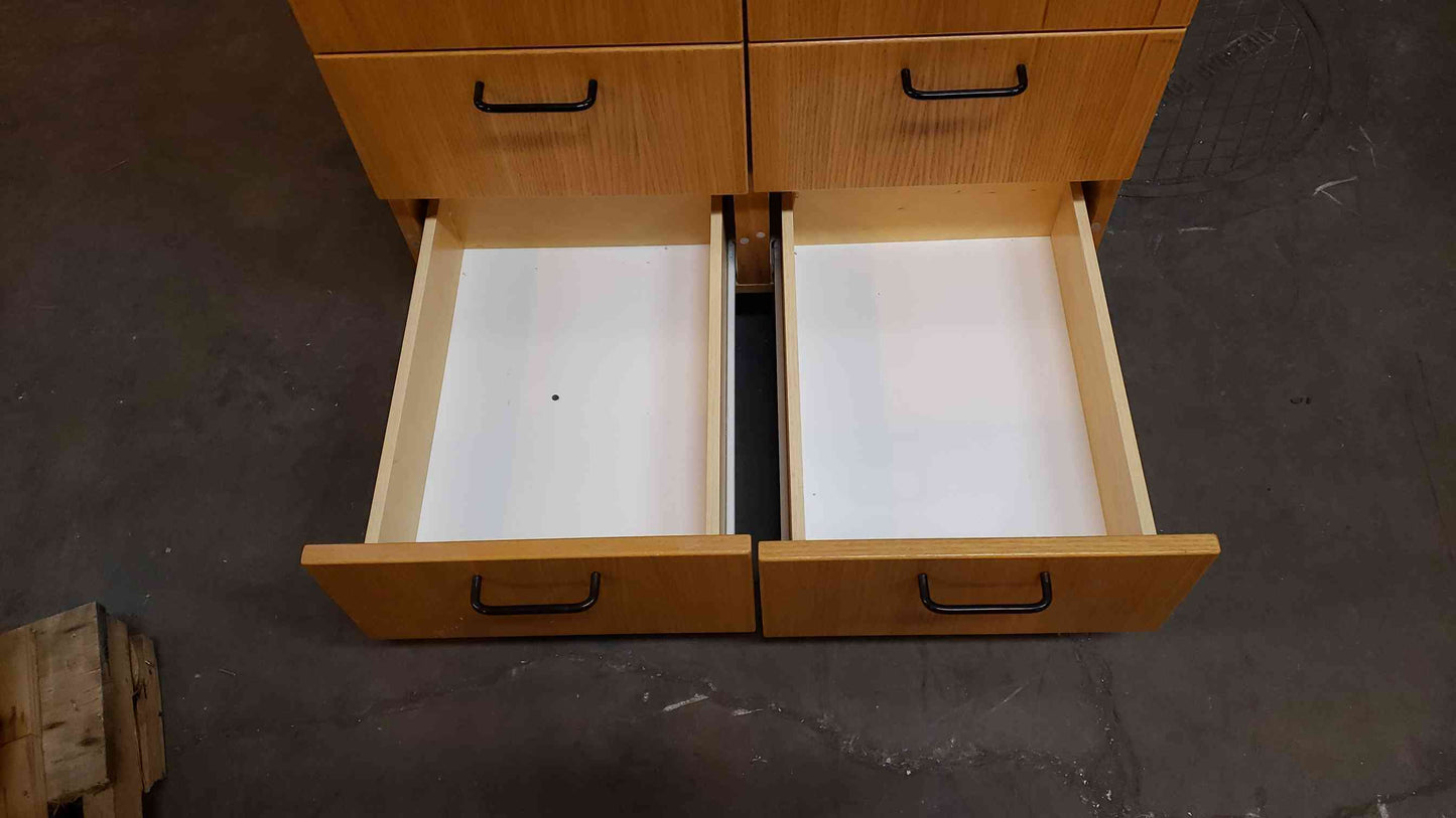 30" Wooden Jamestown Casework W/ 8 Drawers (SKU: 3946AA)(3946AA)