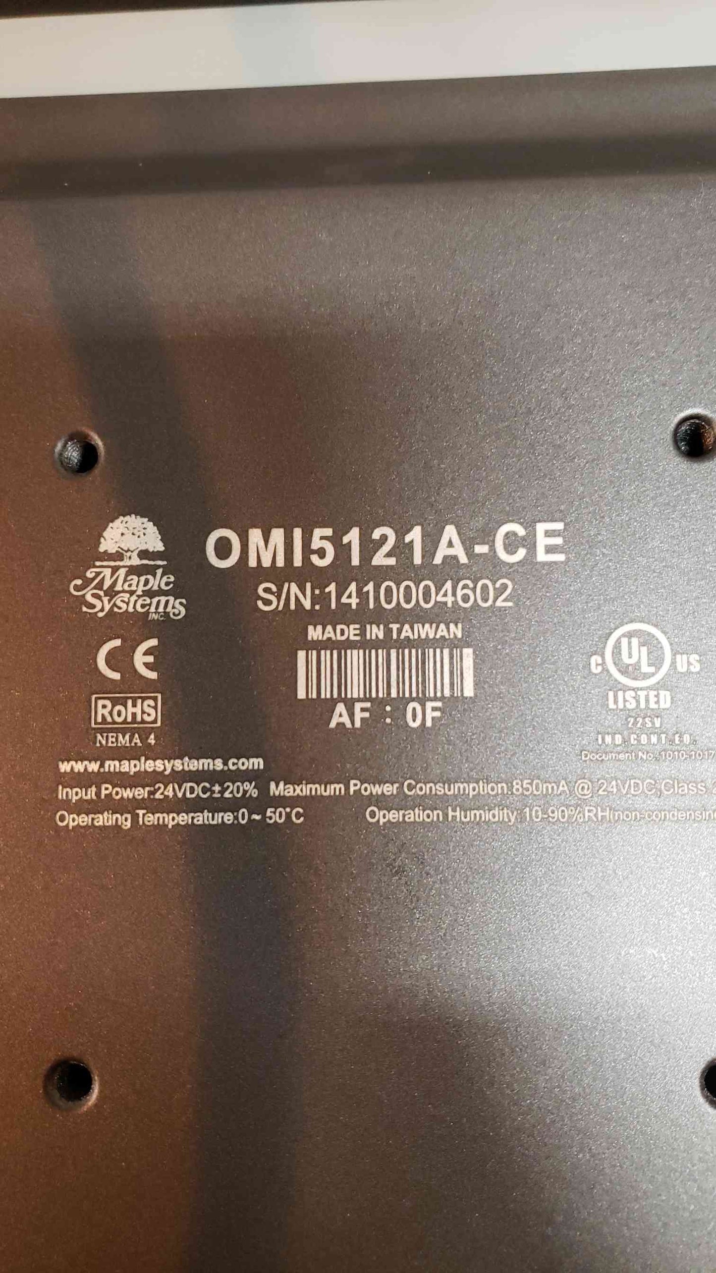 Maple Systems Generator Touch Screen OMI5121A(4450AA)