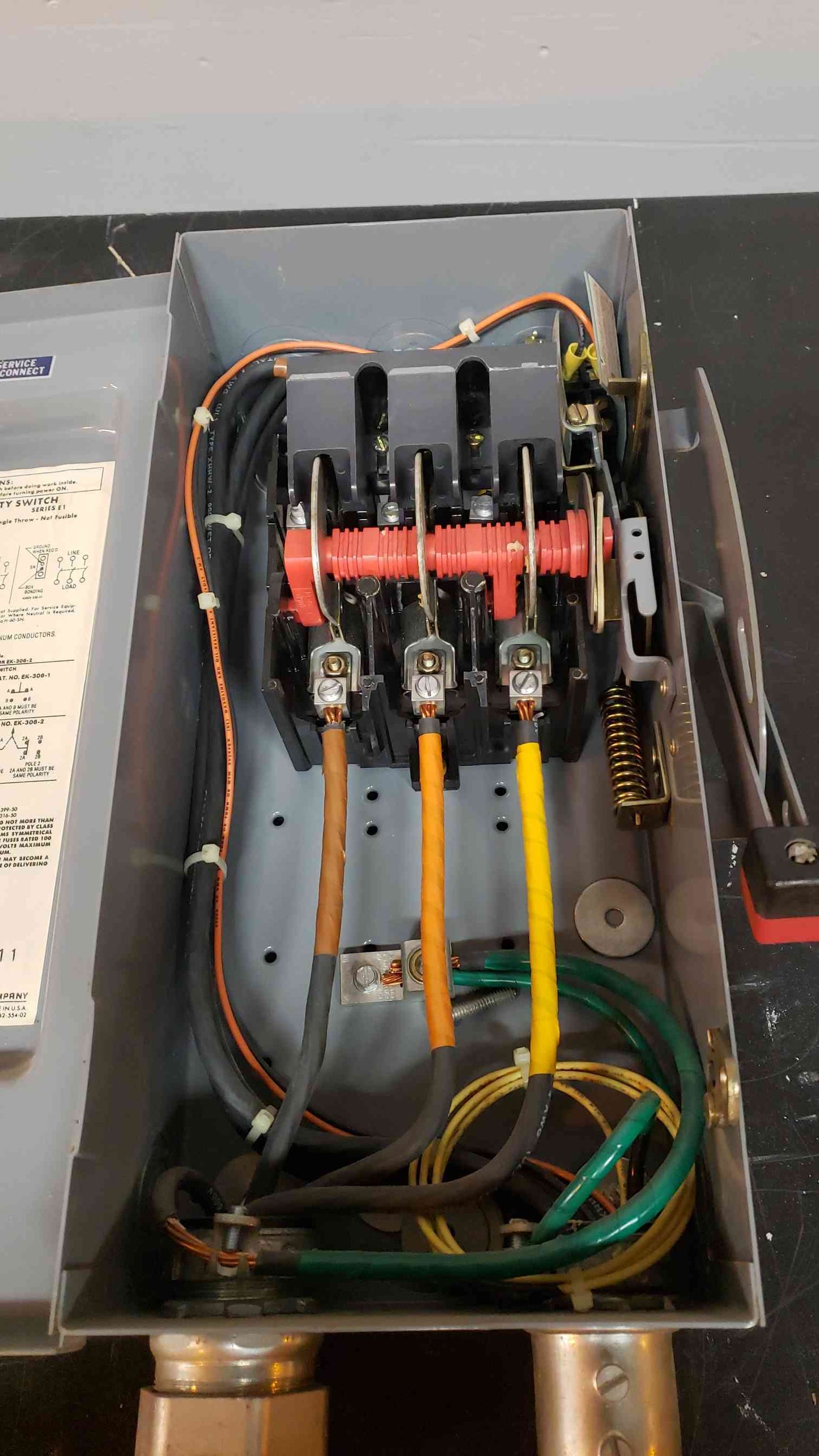 60A Square D 60 Amp Safety Switch HU362 (SKU: 4955AA)(4955AA)