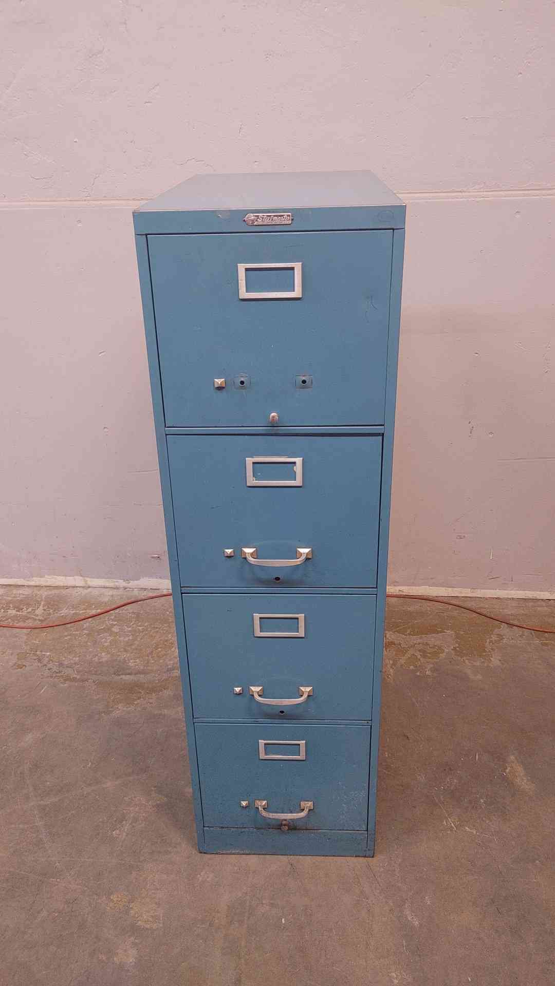 *Pickup Only* Blue Steelmaster File Cabinet Filing Cabinet (1169AA)(1169AA)