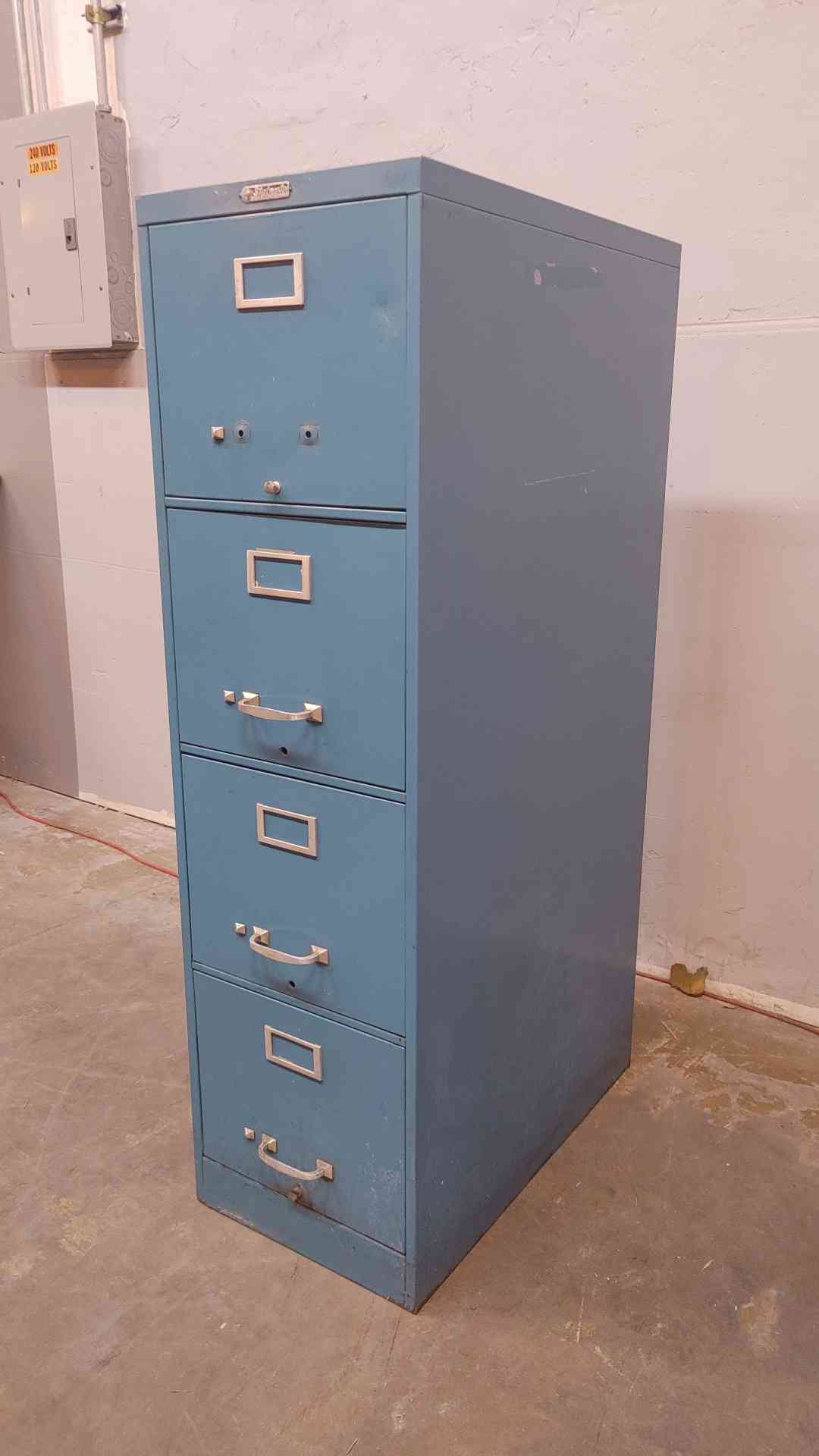*Pickup Only* Blue Steelmaster File Cabinet Filing Cabinet (1169AA)(1169AA)