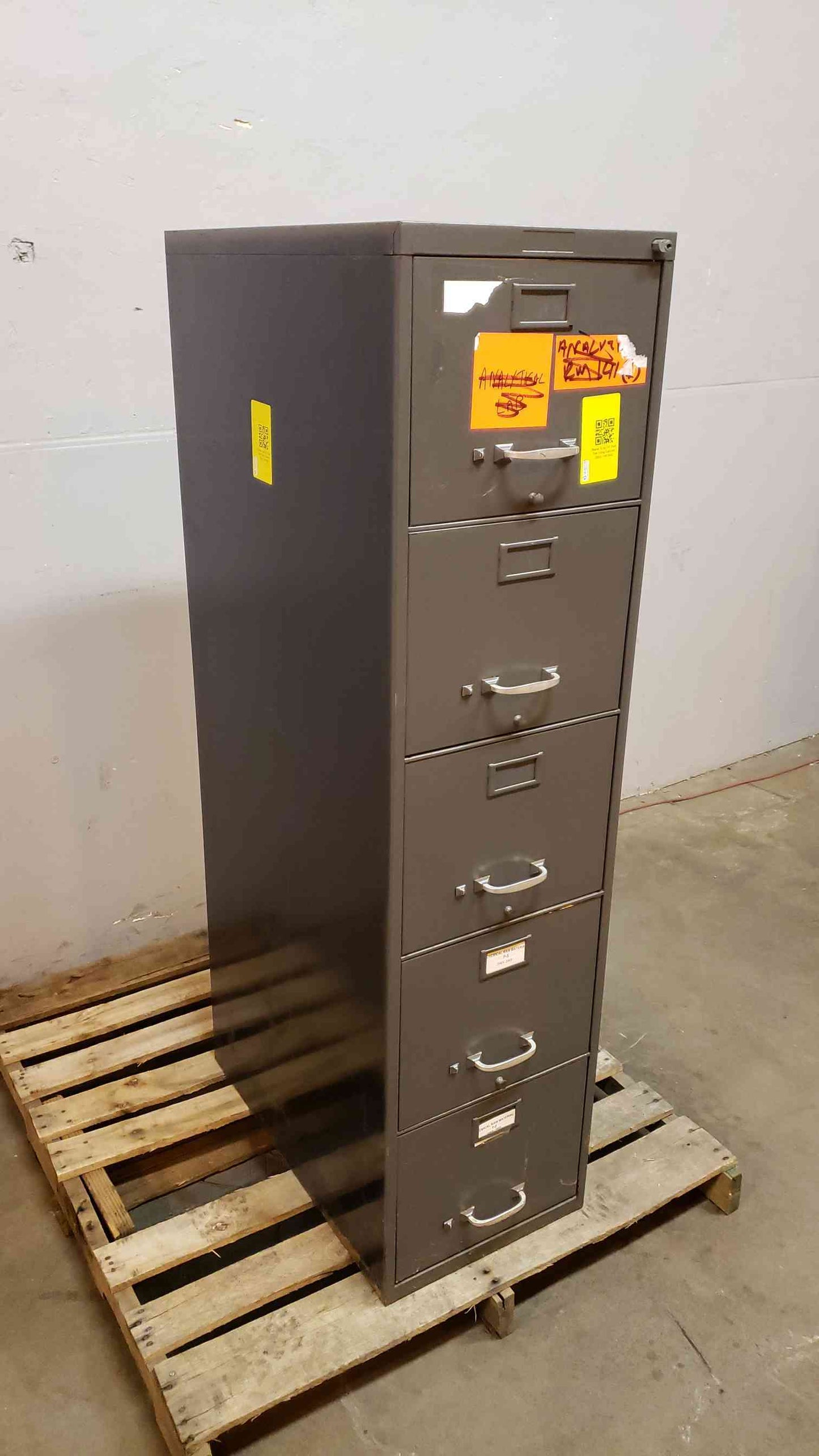 *Pickup Only* Gray 59" Five Tier Filing Cabinet (SKU: 1487AA)(1487AA)