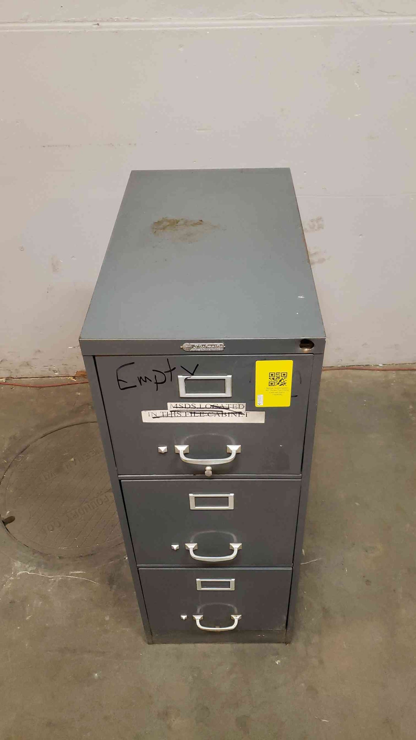 *Pickup Only* Steelmaster 40" Three Tier Filing Cabinet (SKU: 1488AA)(1488AA)