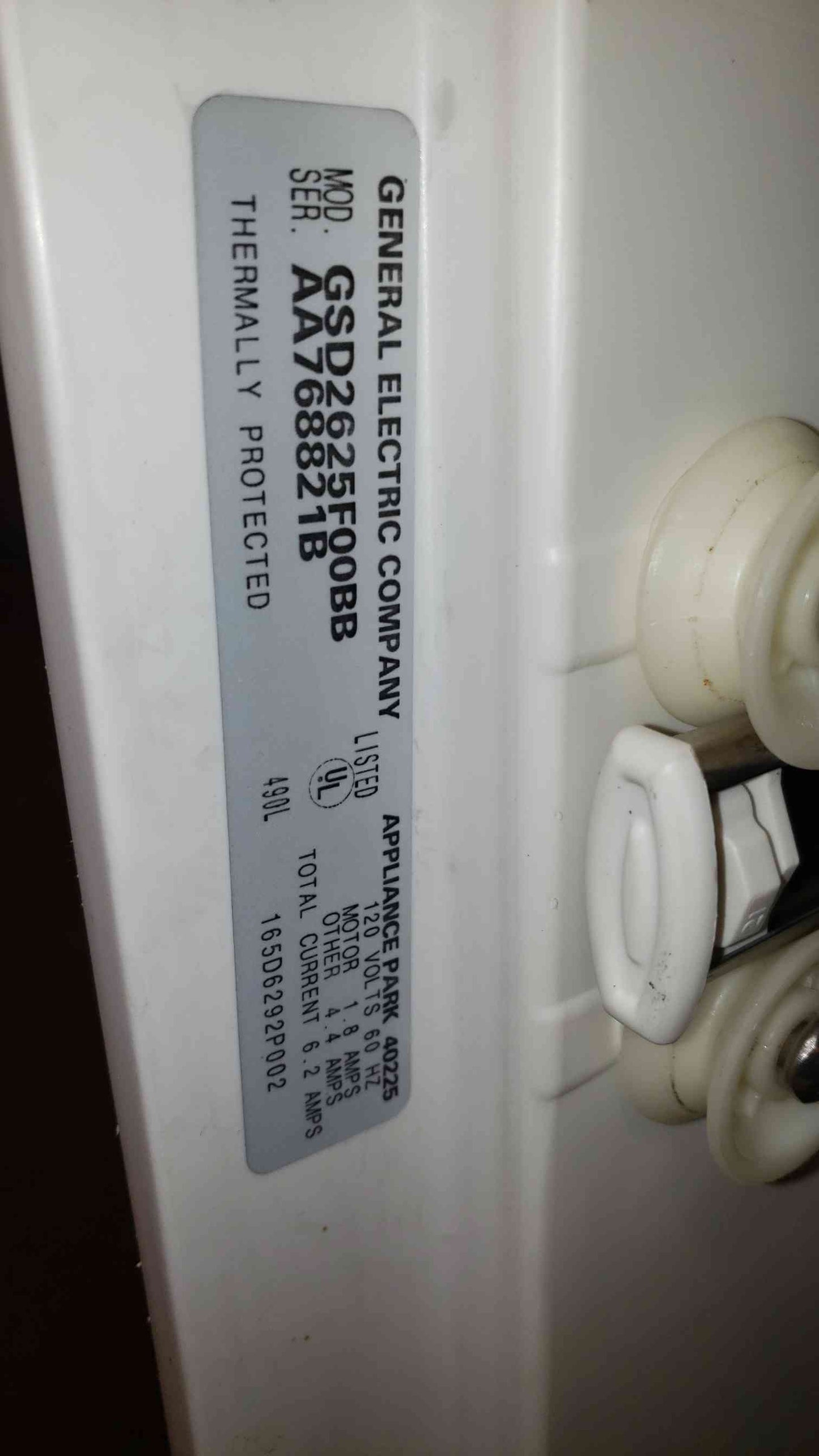 General Electric Dish Washer GSD2625F00BB(1494AA)