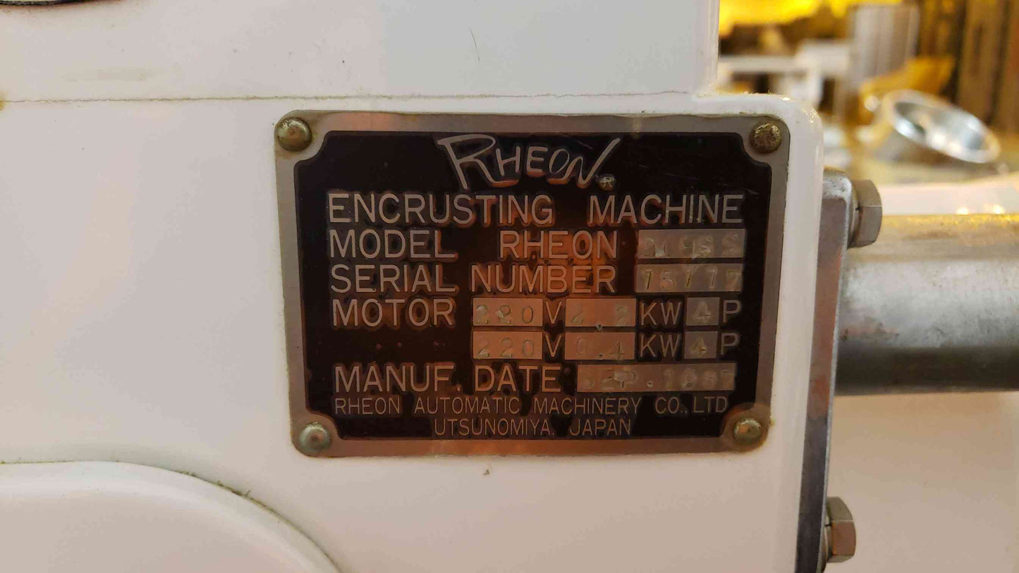 Rheon 208SS Encruster '87 220v Encrusting Machine (SKU: 2005AA)(2005AA)