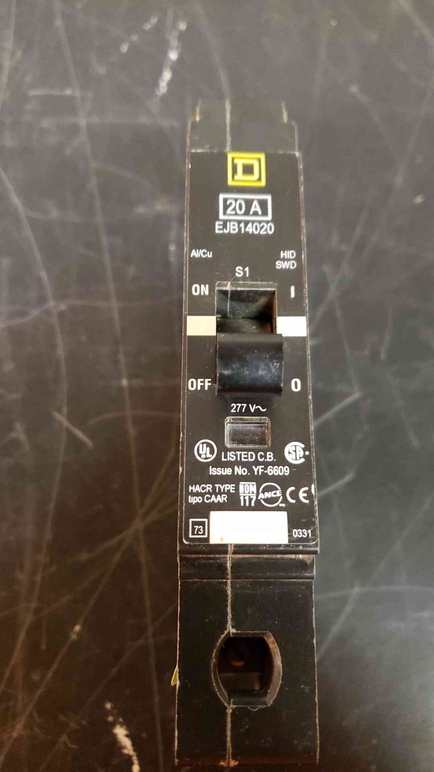 *Pickup Only* Square D 20 Amp Breaker EJB14020 (SKU: 1978AA)(1978AA)