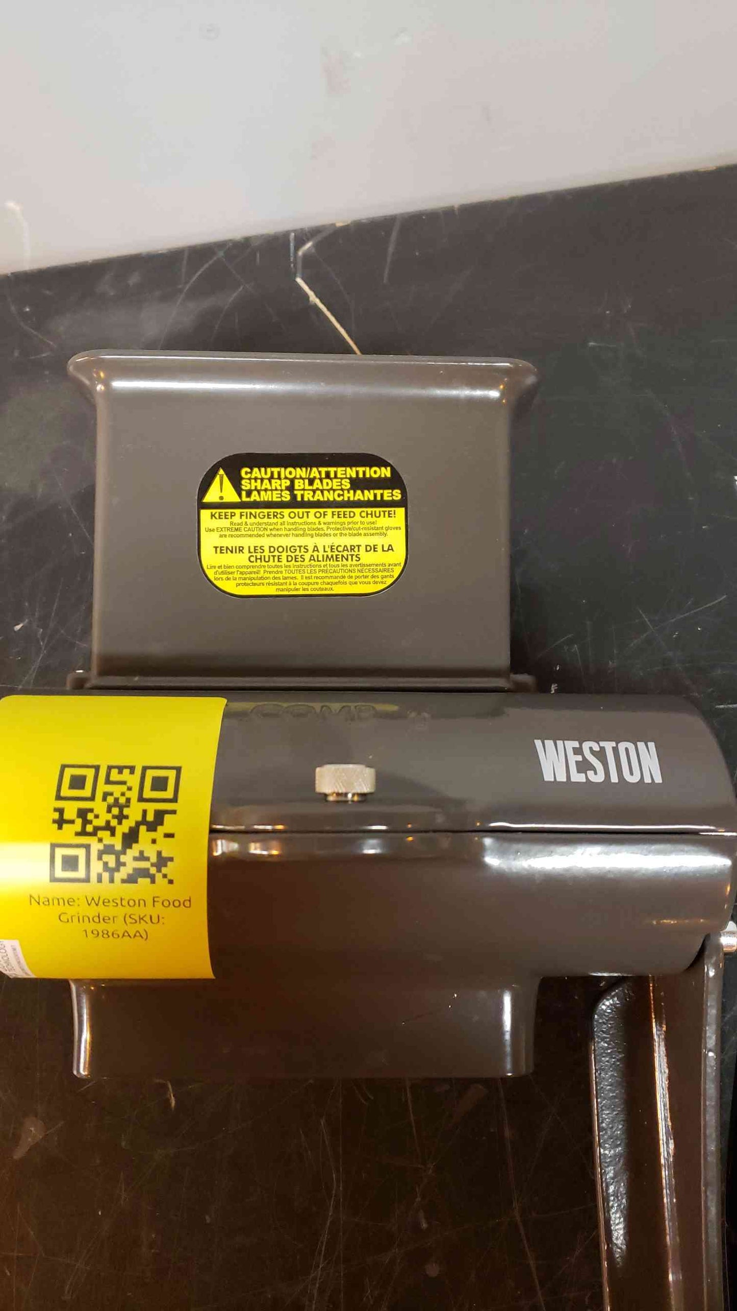 Weston Manual Single-Support Jerky Slicer MODEL: 07-3801-W-A (SKU: 1986AA)(1986AA)