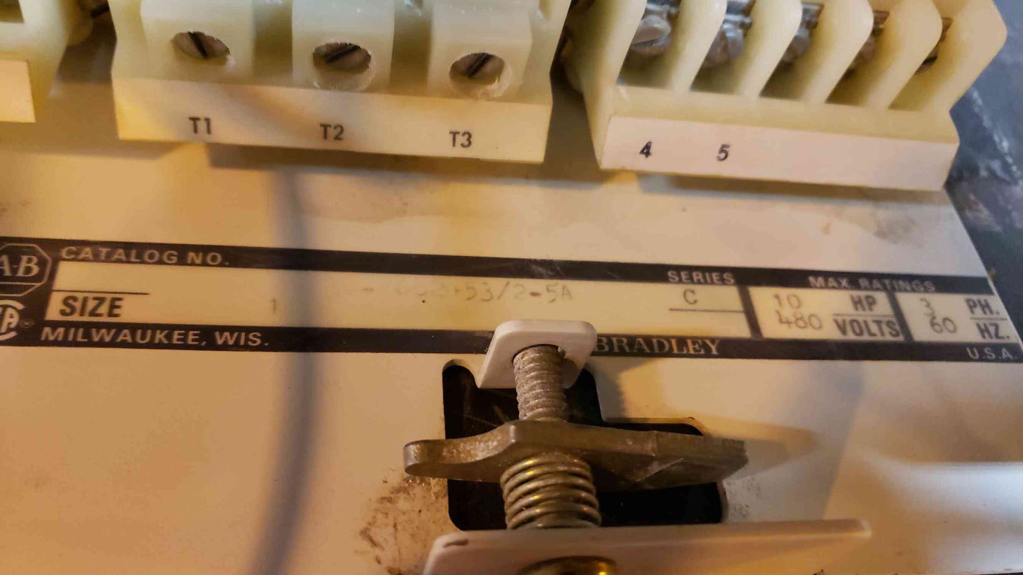 AllenBradley Size 1 10HP 480v 2113B662+53/25A (SKU: 3005AA)(3005AA)