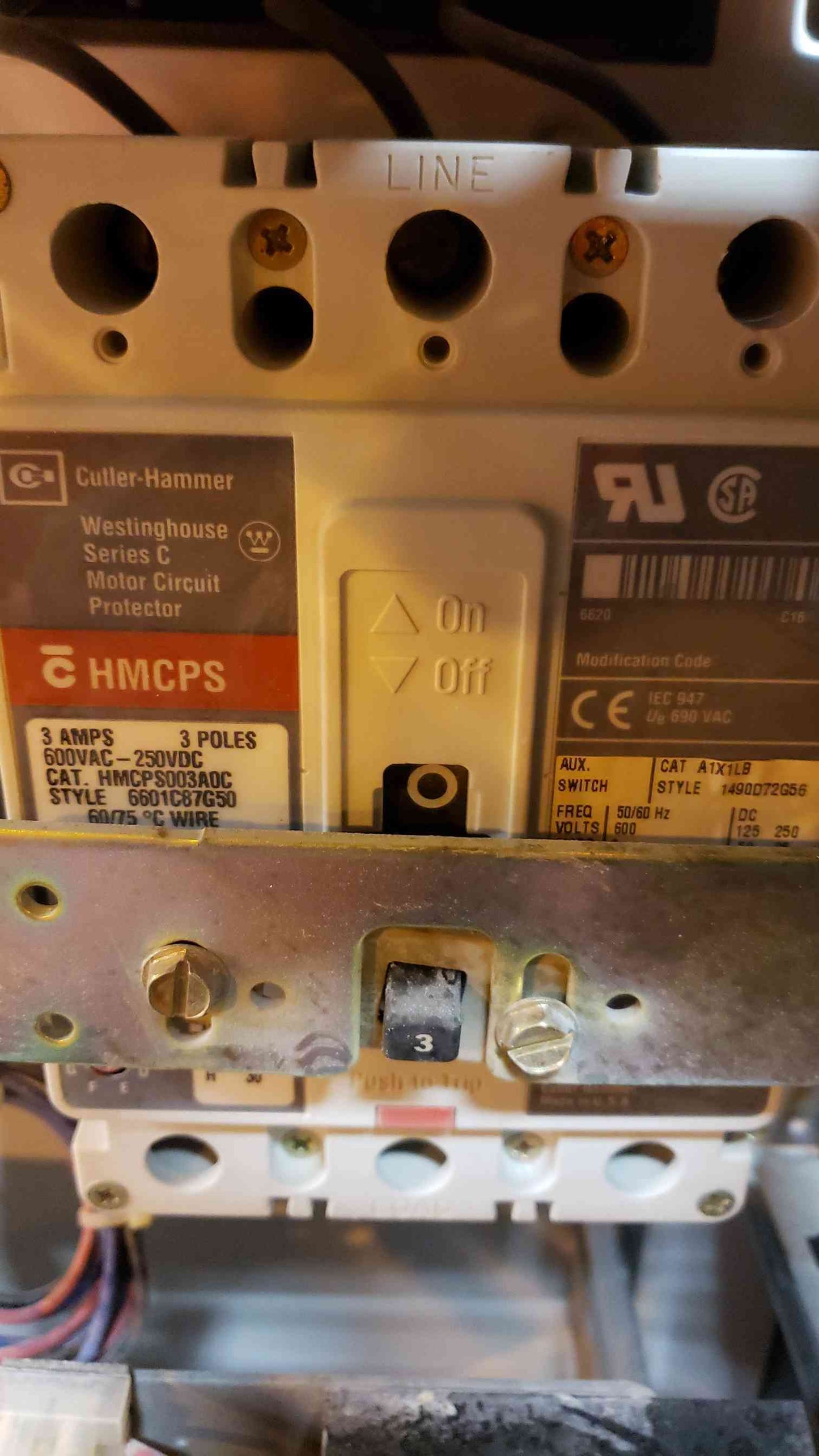 AllenBradley Size 1 3/4HP 480V 2107BBDBD7FB1D (SKU: 3462AA)(3462AA)