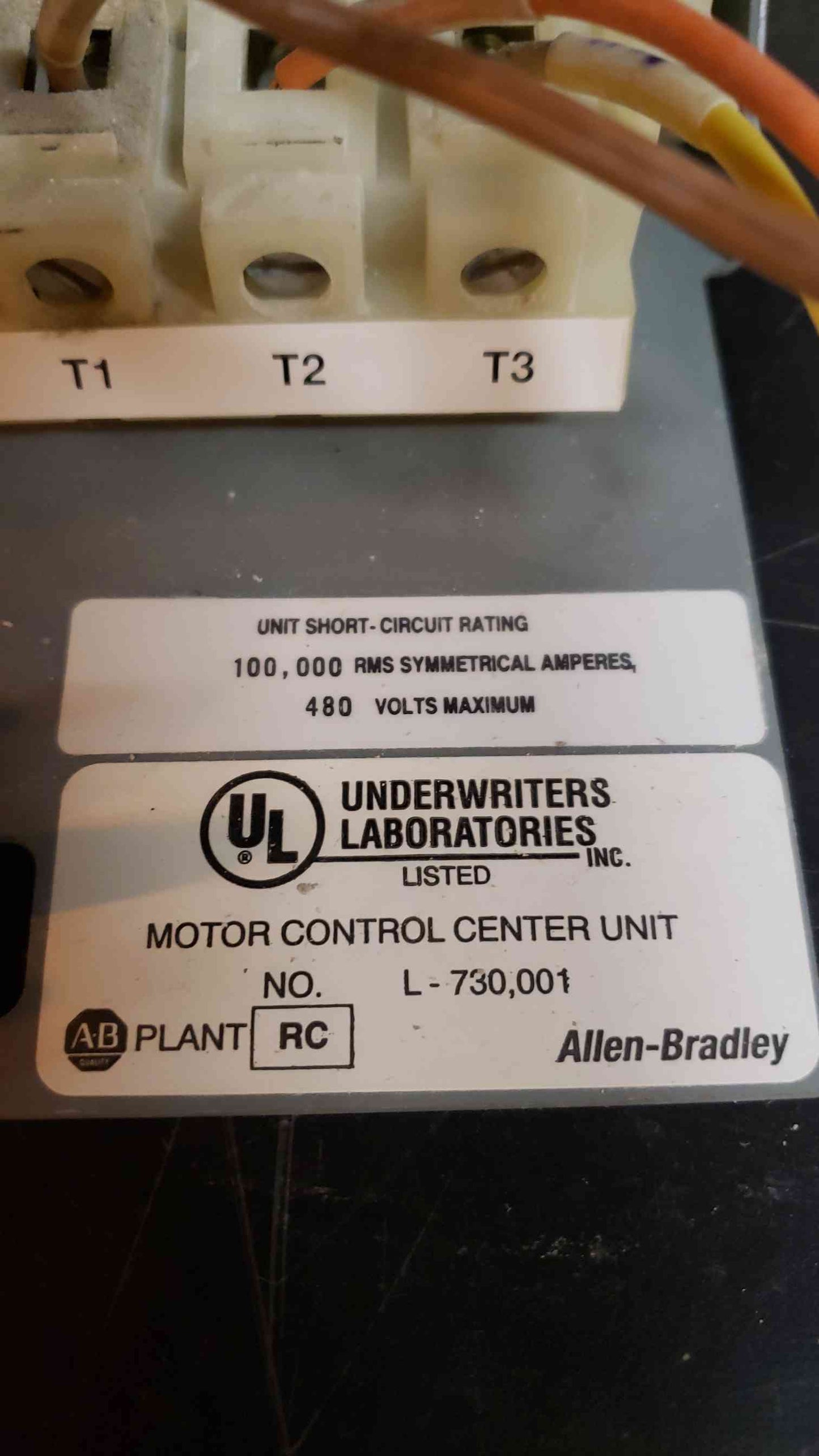 AllenBradley Size 1 3/4HP 480V 2107BBDBD7FB1D (SKU: 3462AA)(3462AA)