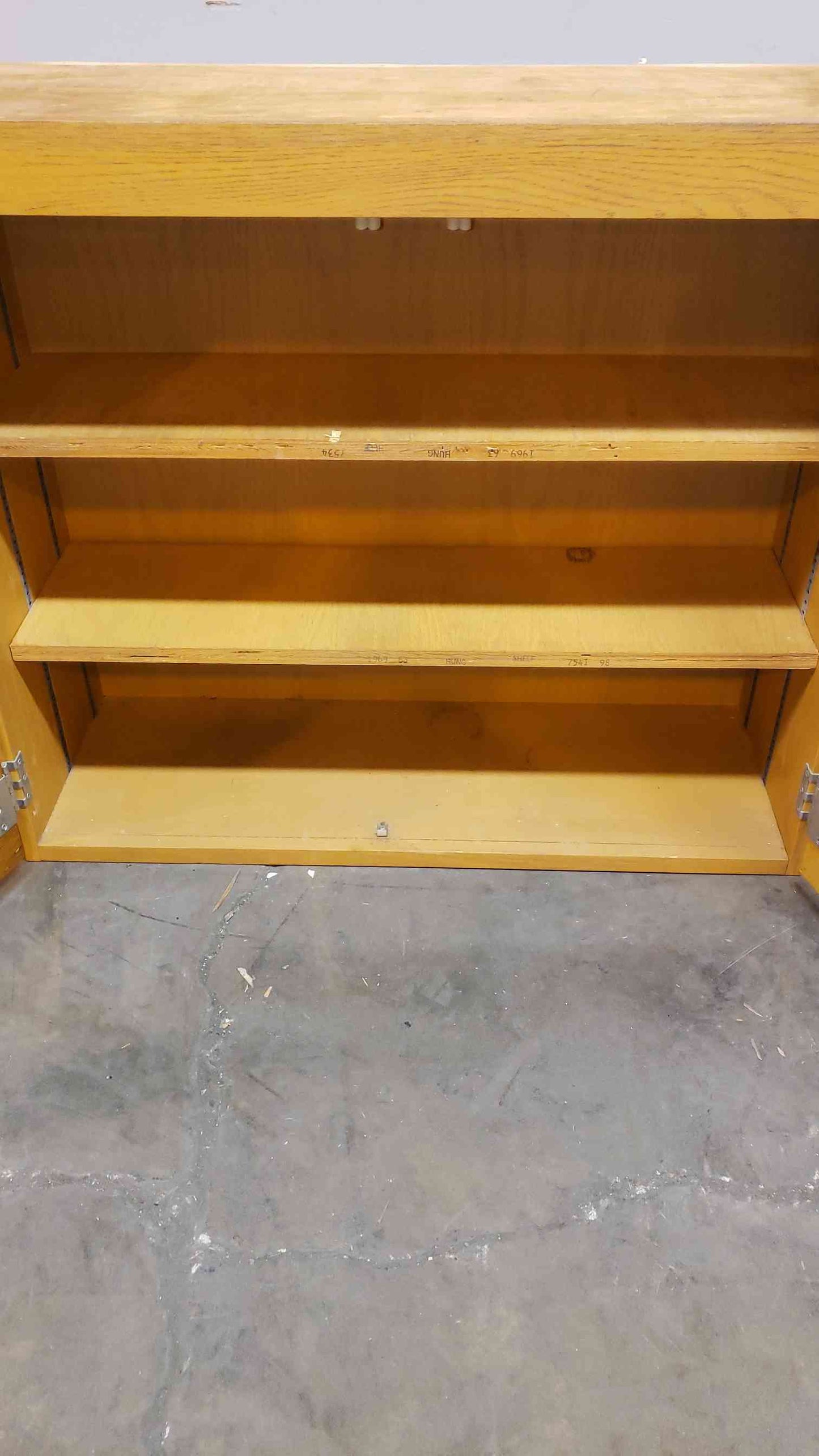 3' Duralab Wooden Dual Glass Door Overhead (SKU: 3973AA)(3973AA)