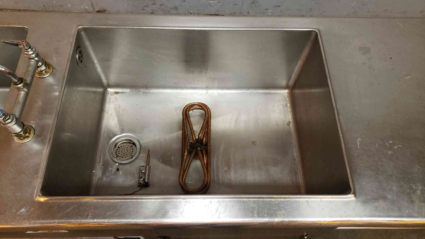Stainless Steel 8' Sink (SKU: 4509AA)(4509AA)