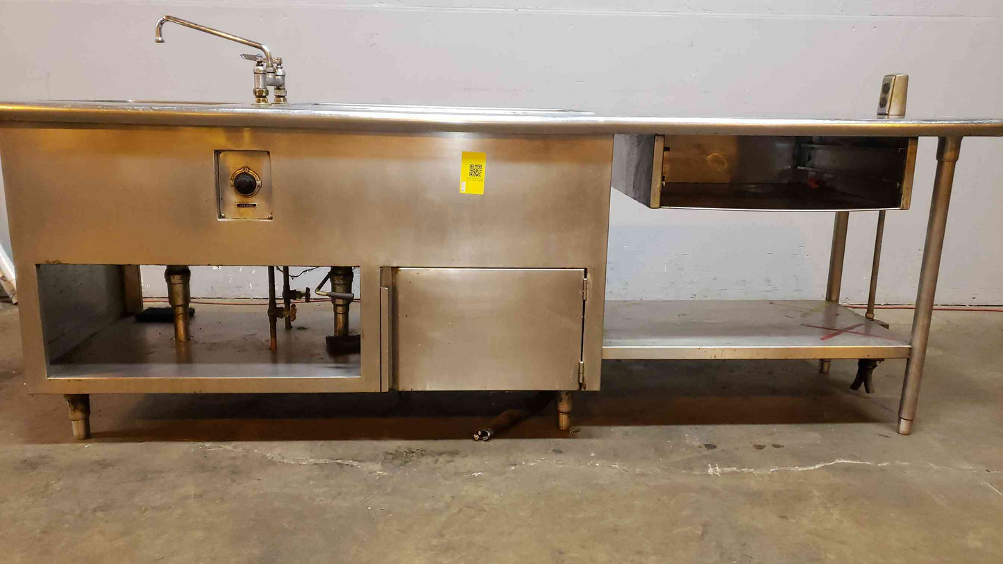 Stainless Steel 8' Sink (SKU: 4509AA)(4509AA)