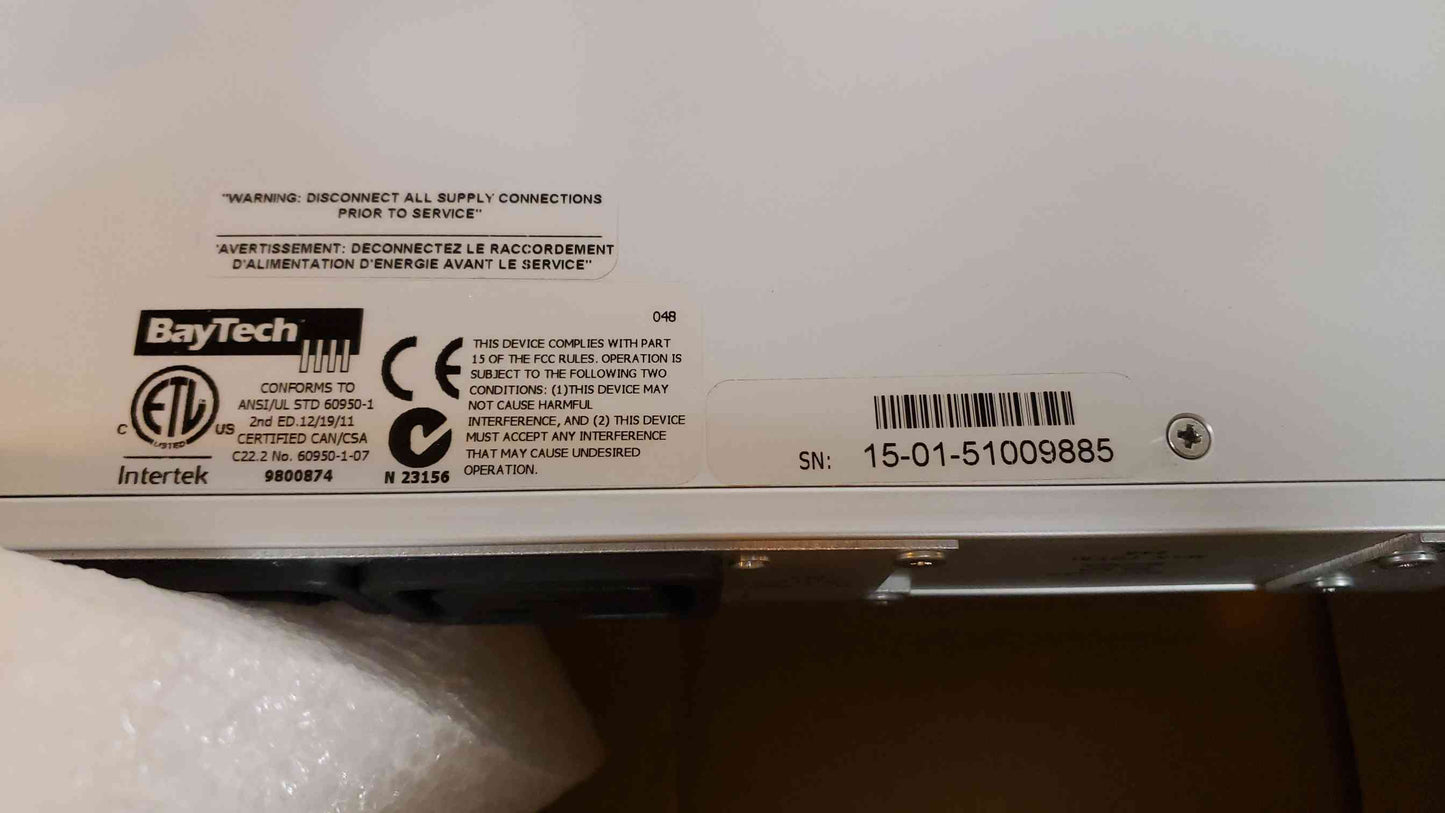 *Pickup Only* Baytech 1RU 30A/208V C19 Single Phase PDU W/L630P Plug PDU063112F10(100923)