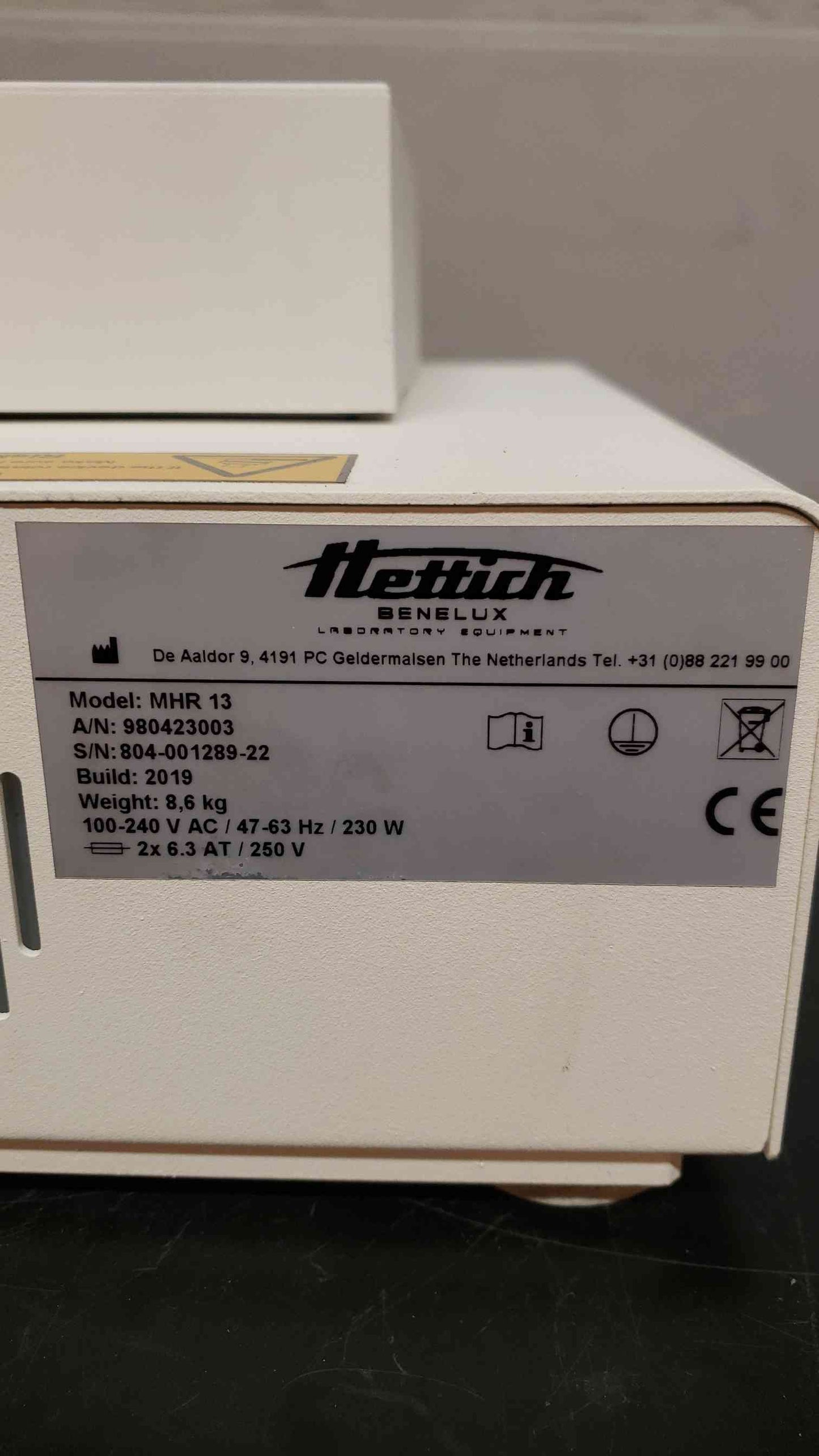 Hettich BENELUX Laboratory Equipment MHR-13 (SKU: 3892AA)