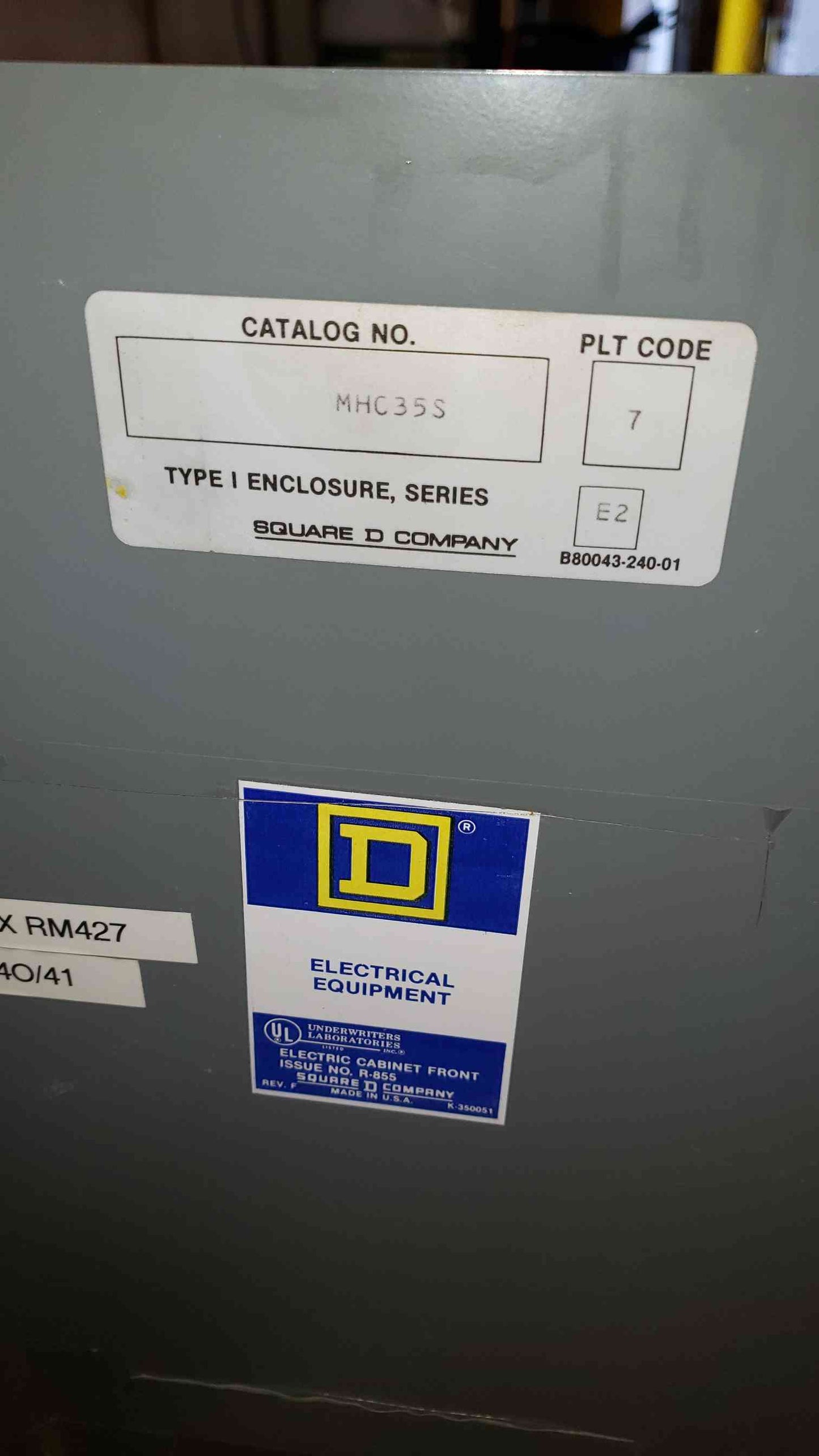 225A NQOD Square D Panel Board 208/120/240V LOADED(100286)