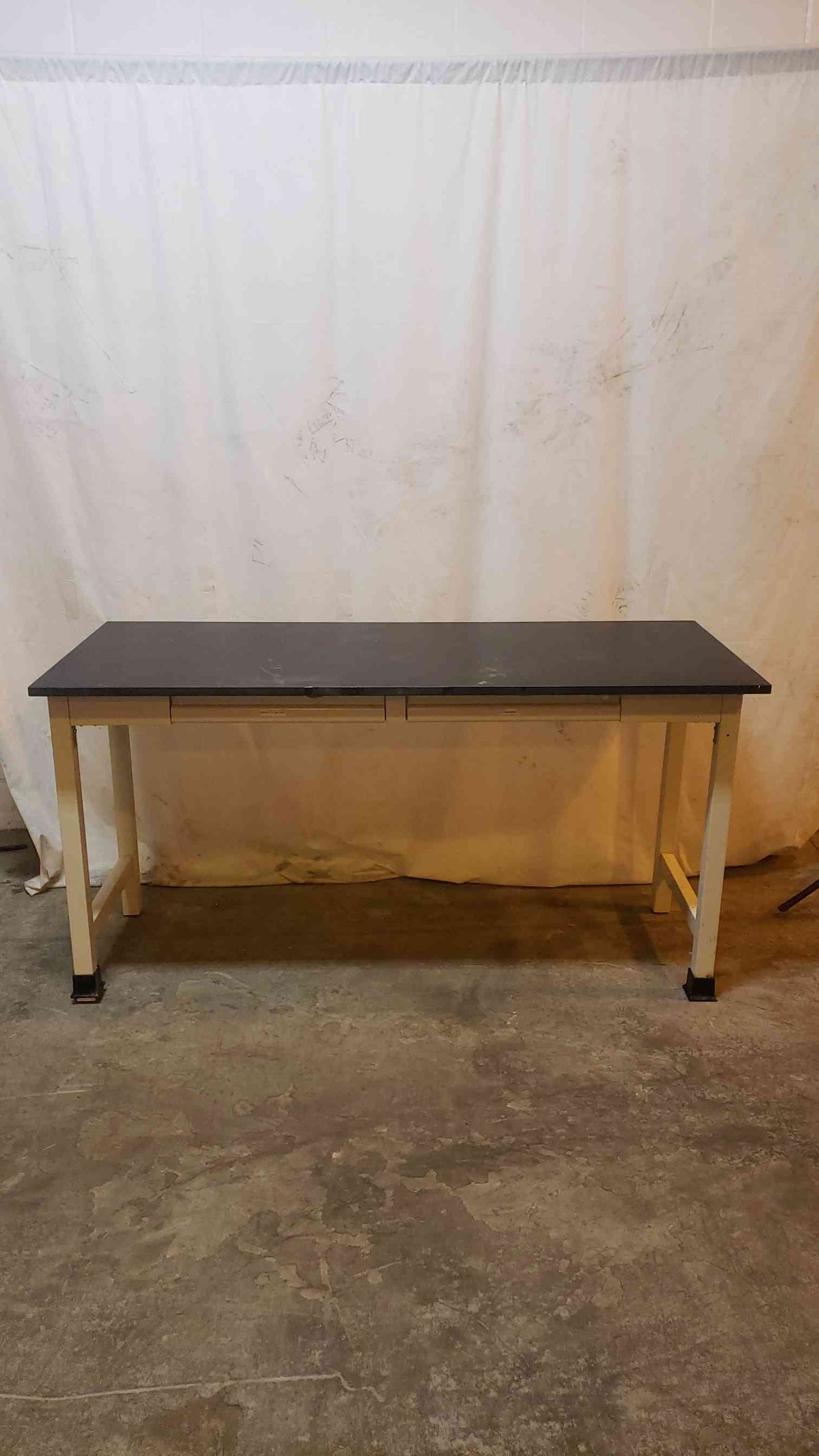 72" Black Epoxy Table Chem Resistant Desk (1147AA)(1147AA)