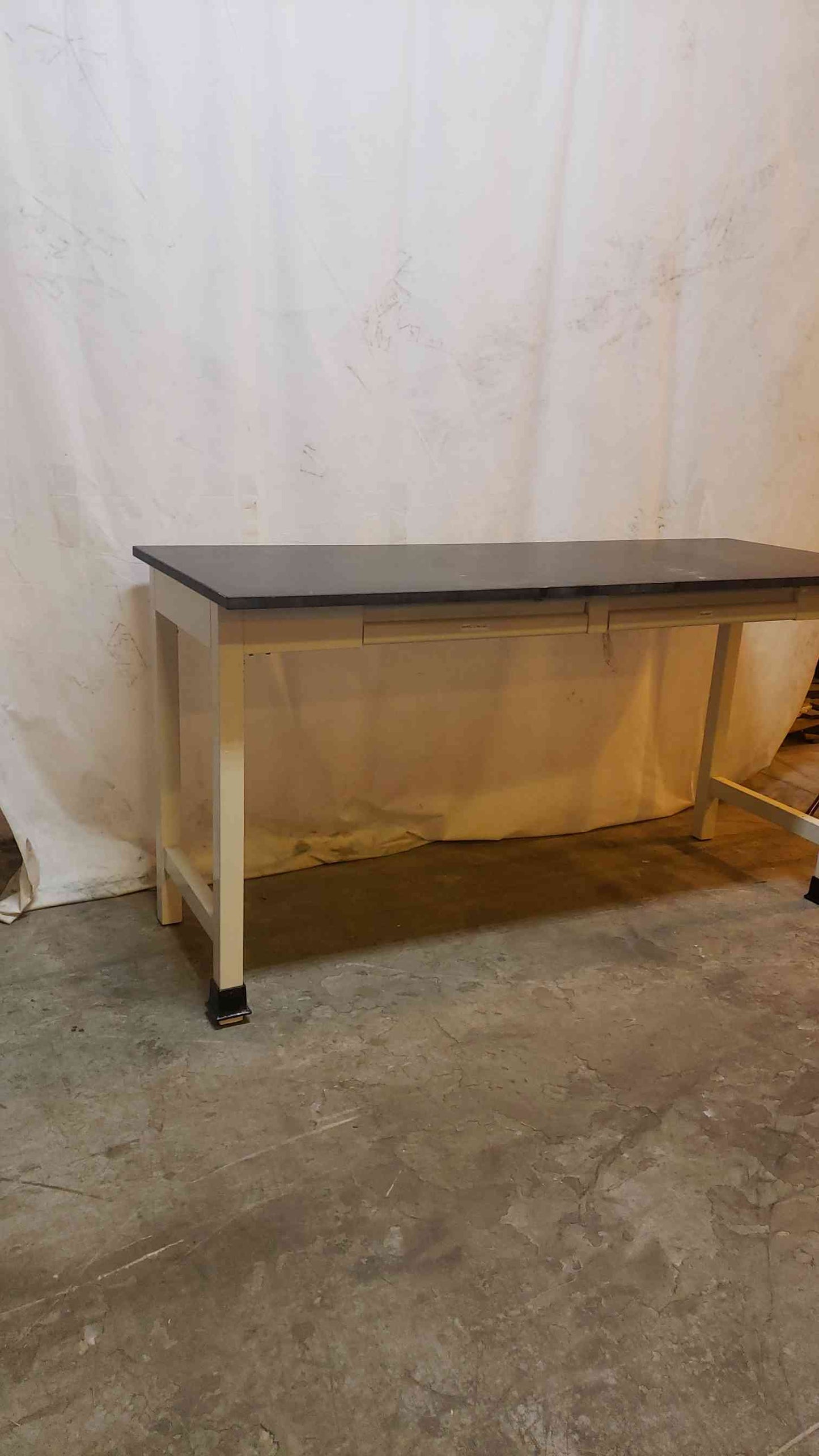 72" Black Epoxy Table Chem Resistant Desk (1147AA)(1147AA)