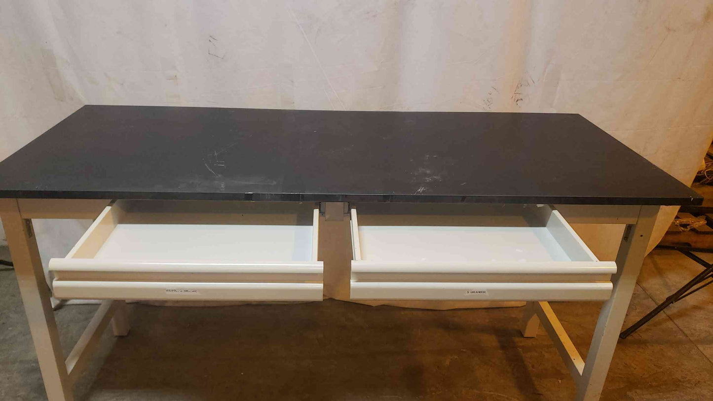 72" Black Epoxy Table Chem Resistant Desk (1147AA)(1147AA)