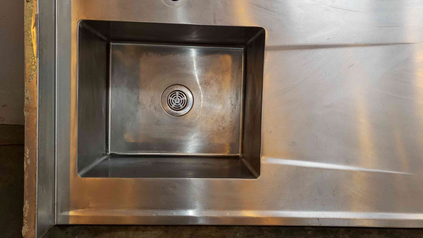 150" Stainless Steel Countertop W/ Sink (SKU: 2879AA)(2879AA)