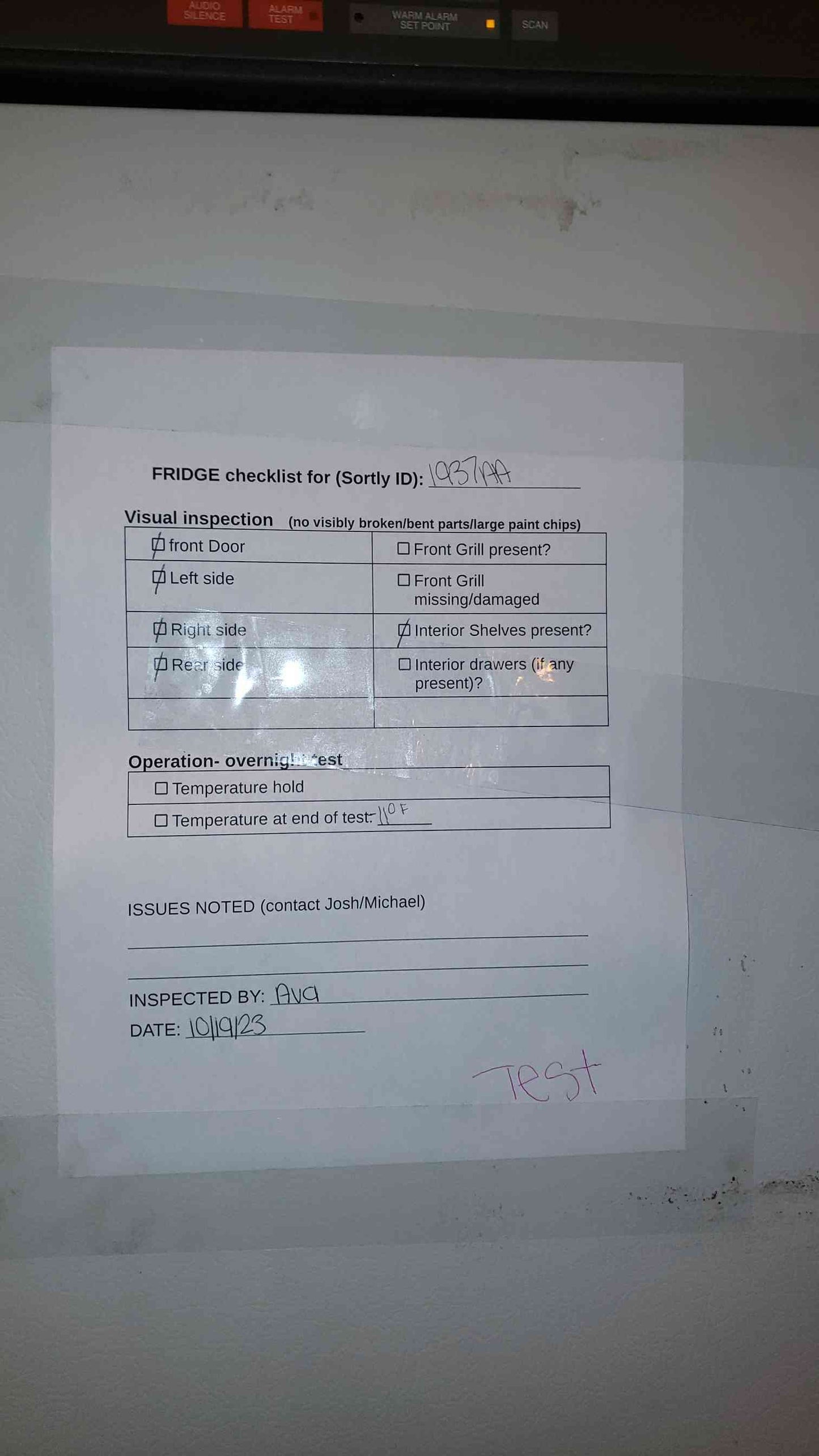 Revco Scientific Lab Freezer UGL2320A14 Tested @ -11 Degrees (SKU: 1937AA)(1937AA)