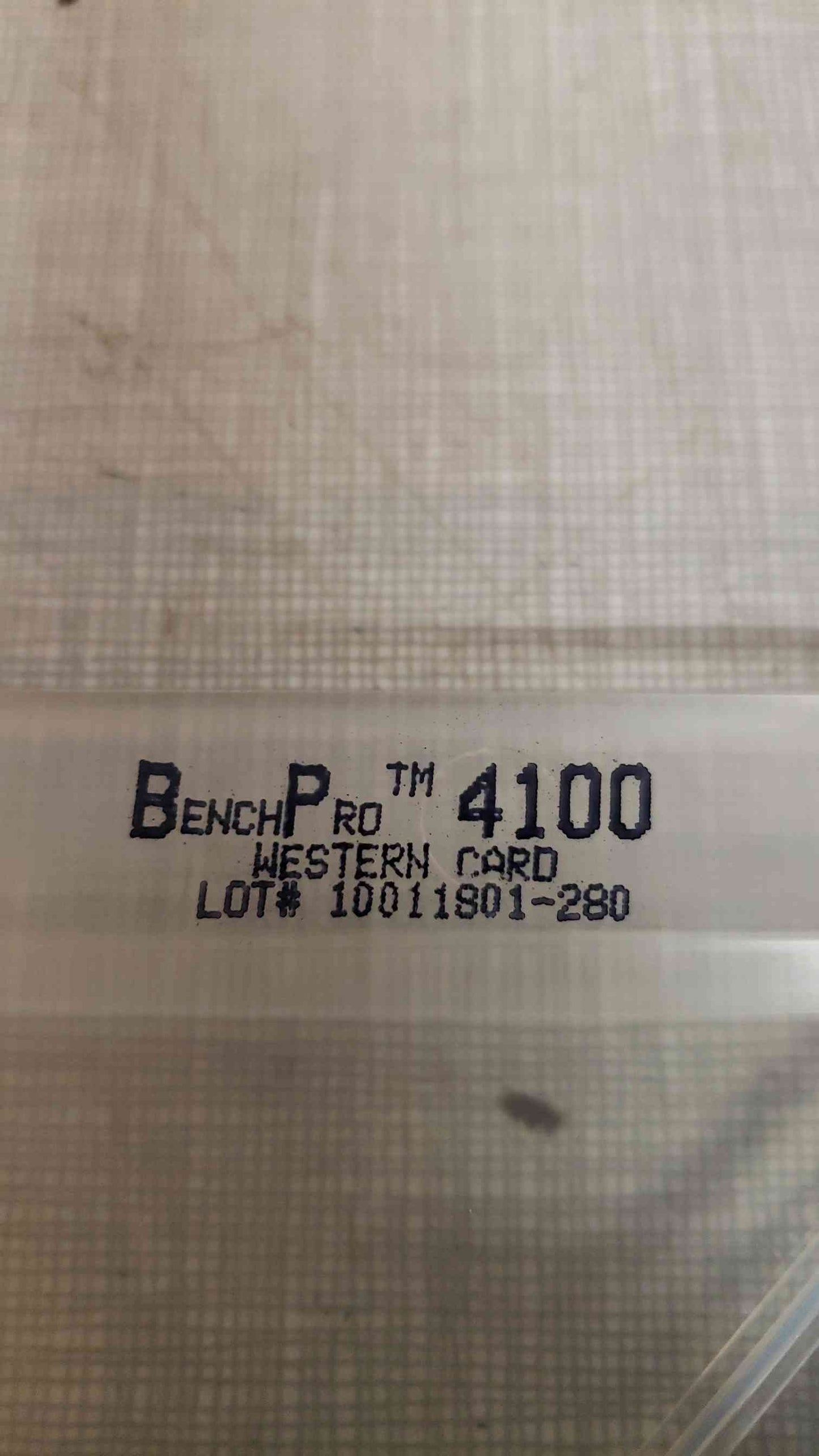 Life Technologies BenchPro 4100 Western Card Box of 10 Cards WP1001(1876AA)