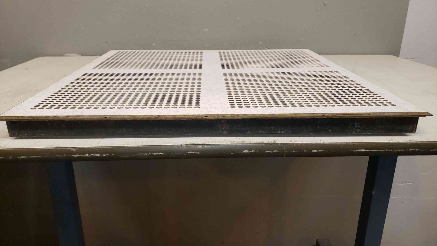 Tate Gray Starlight Perforated 2x2 Floor Tile "Cross" W/ Dampener(100604)