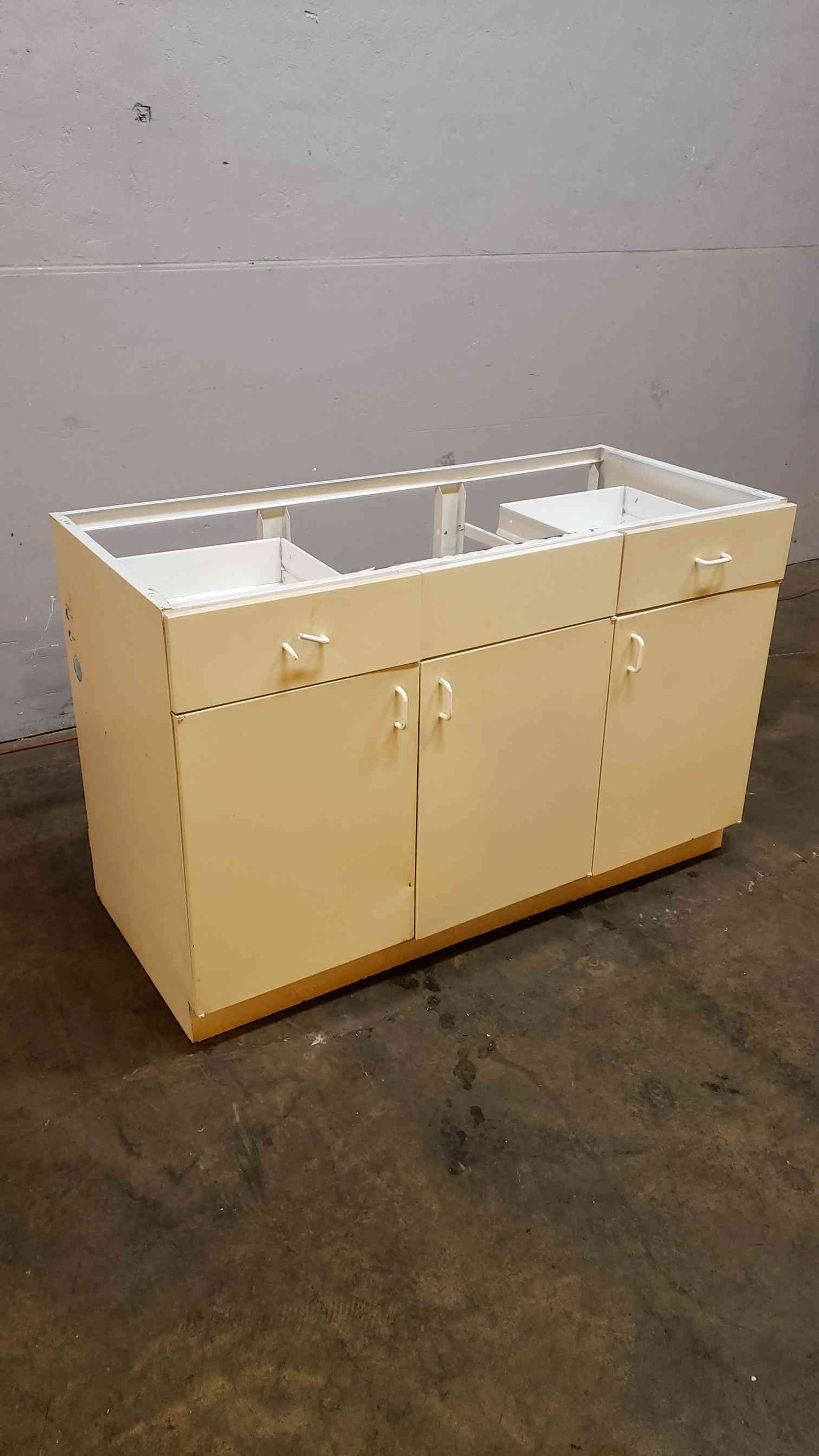 White 54" Jamestown Casework W/ 3 Doors 2 Drawers(101003)