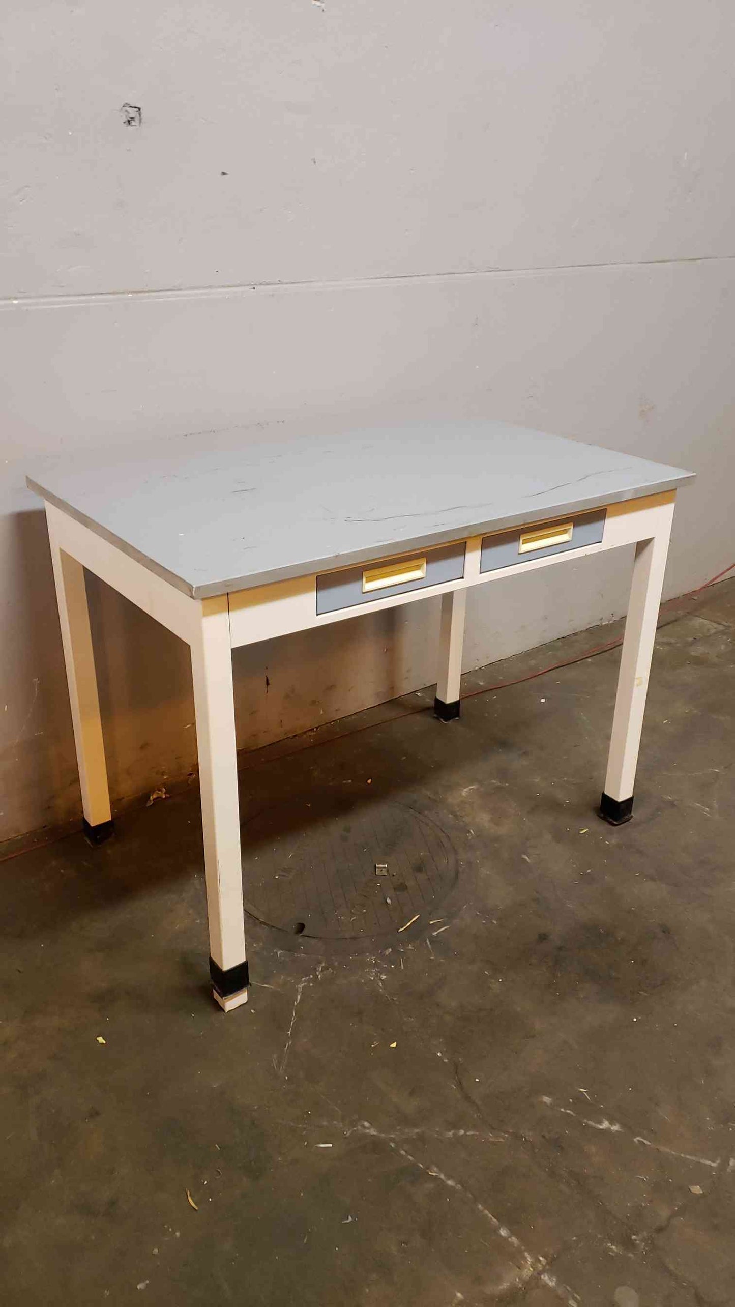 Fisher Hamilton 4' Lab Desk W/ 2 Drawers Chem Resistant Top(SKU: 1949AA)(1949AA)