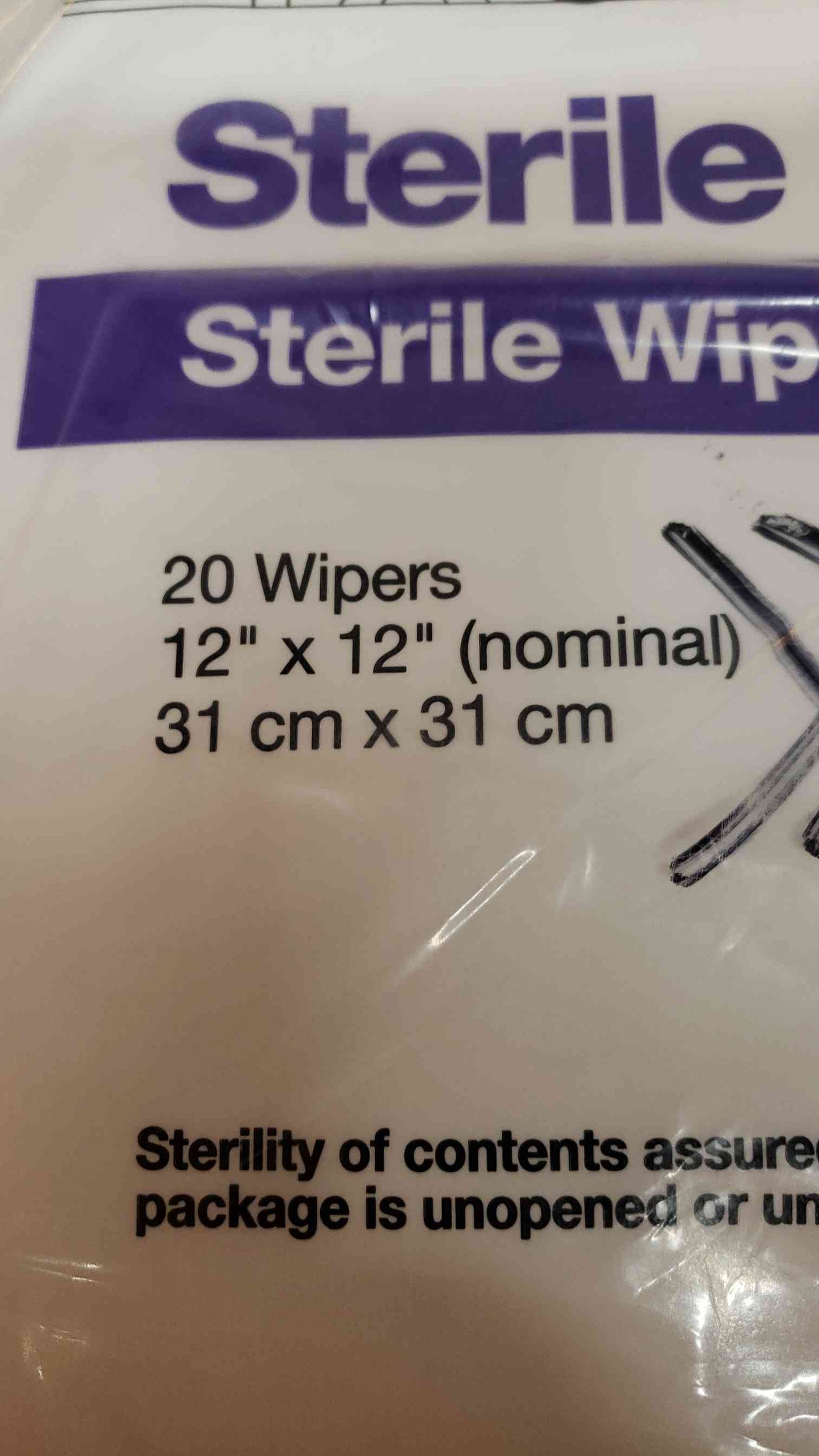 Package of 100 Texwipe Sterile Polyester Knit Wipers TX3220 (SKU: 4373AA)(4373AA)