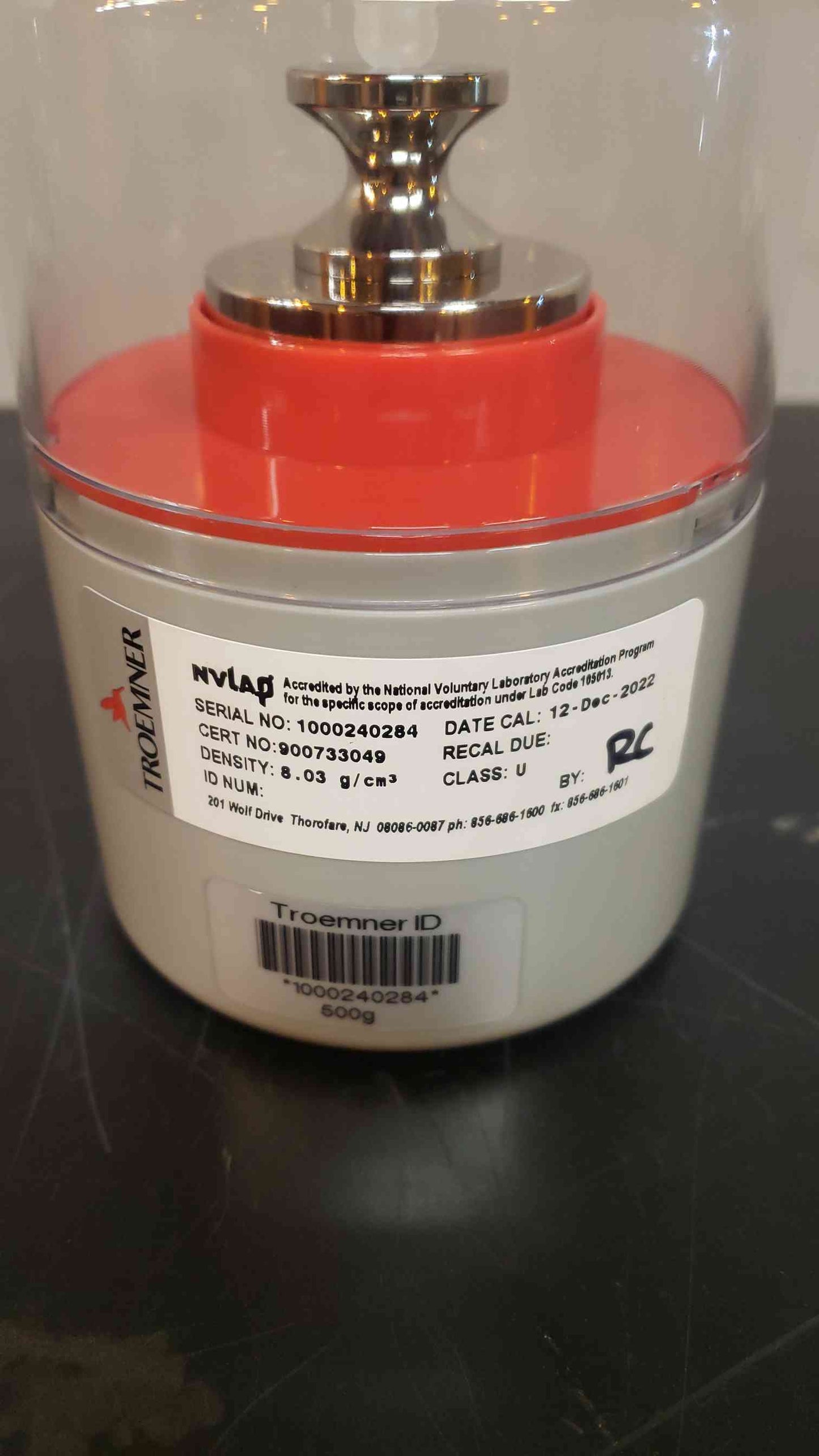 TROEMNER 500g Reference Weight (SKU: 5404AA)(5404AA)