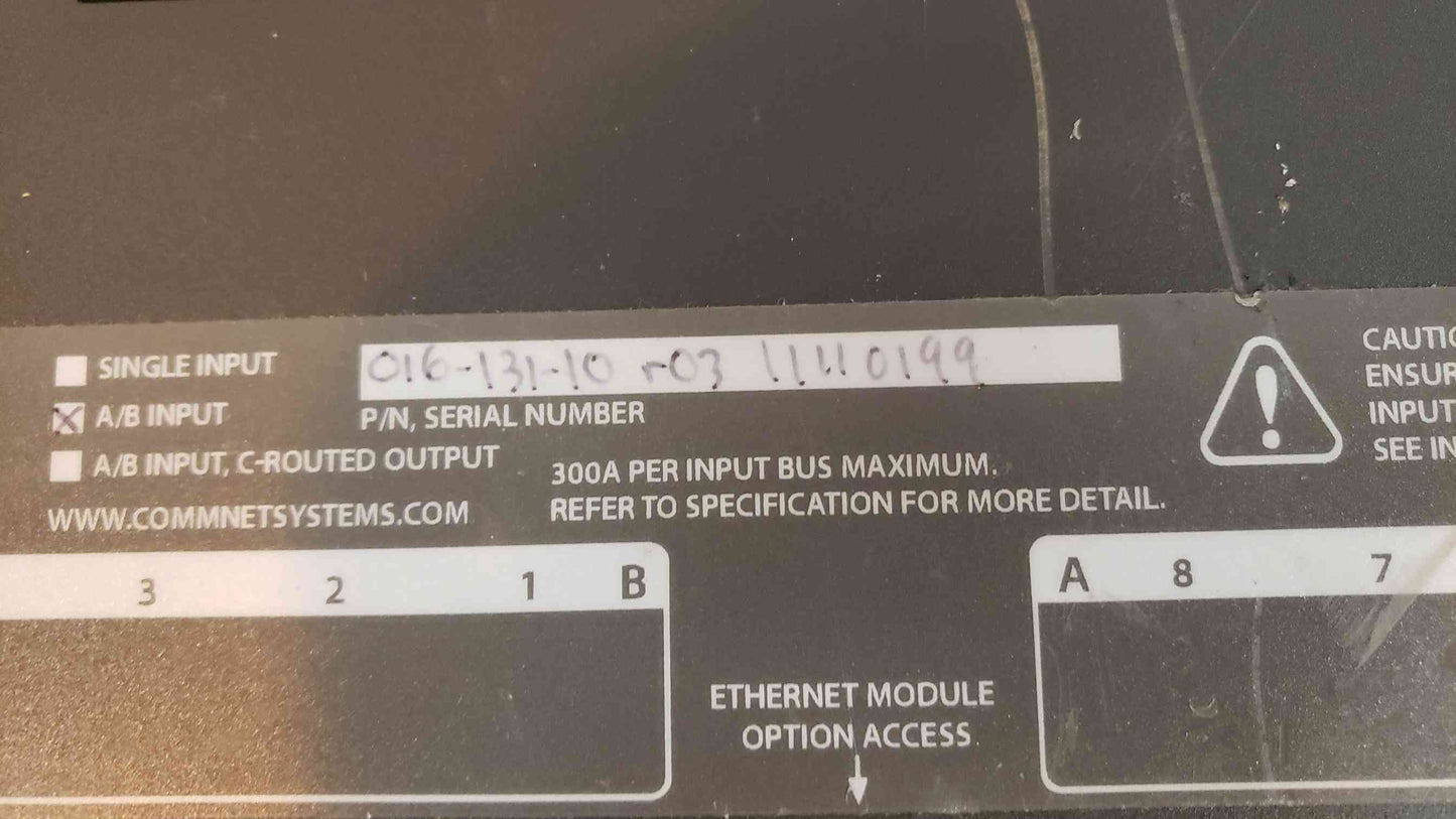 Comm/Net DC Distribution Matrix Fuse Panel 016-131-10-3(S6LLST12051)