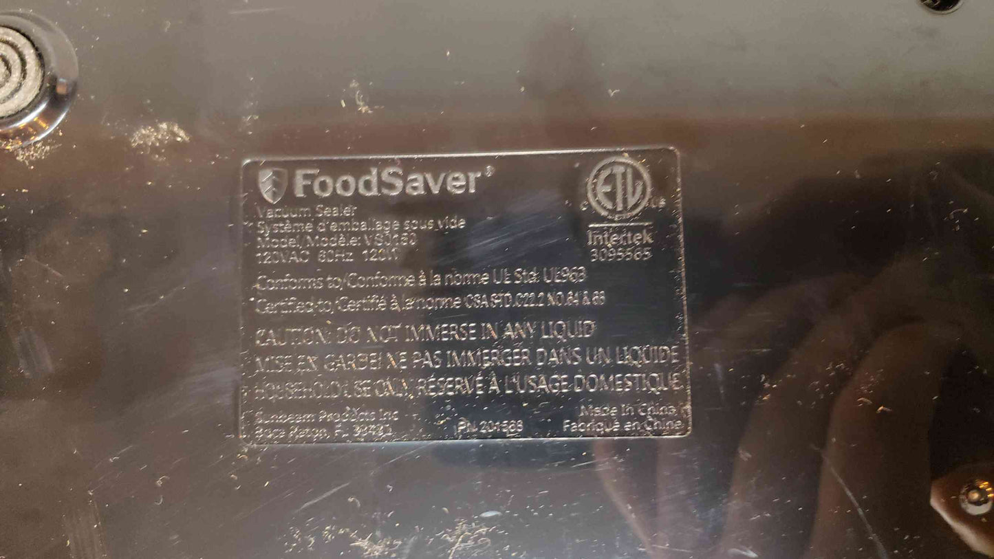 *Pickup Only* FoodSaver Vacuum Sealer VS0150 (SKU: 4903AA)(4903AA)